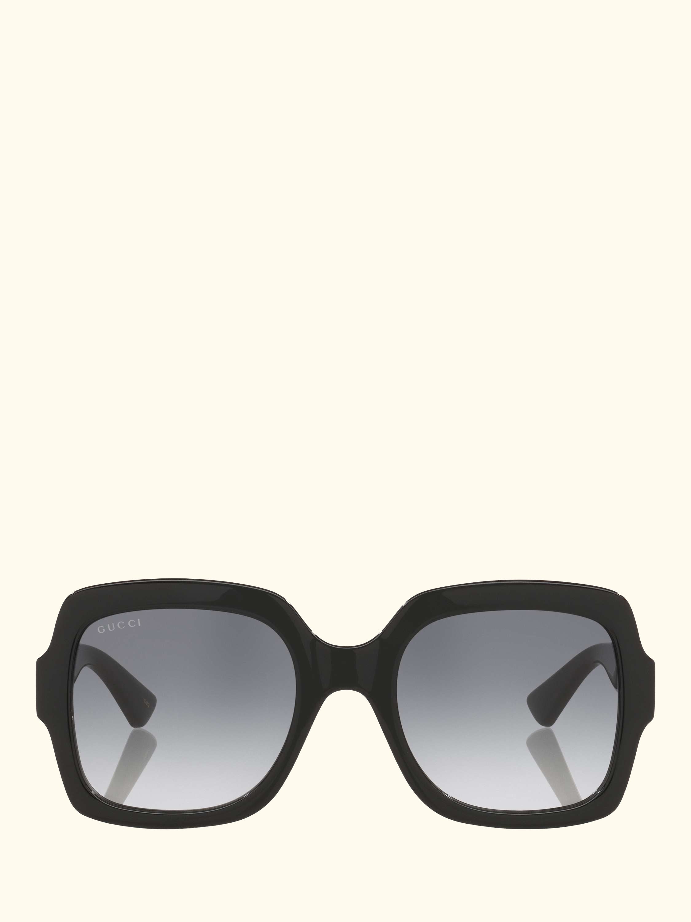 GC002057 Women's Rectangular Sunglasses, Black/Grey