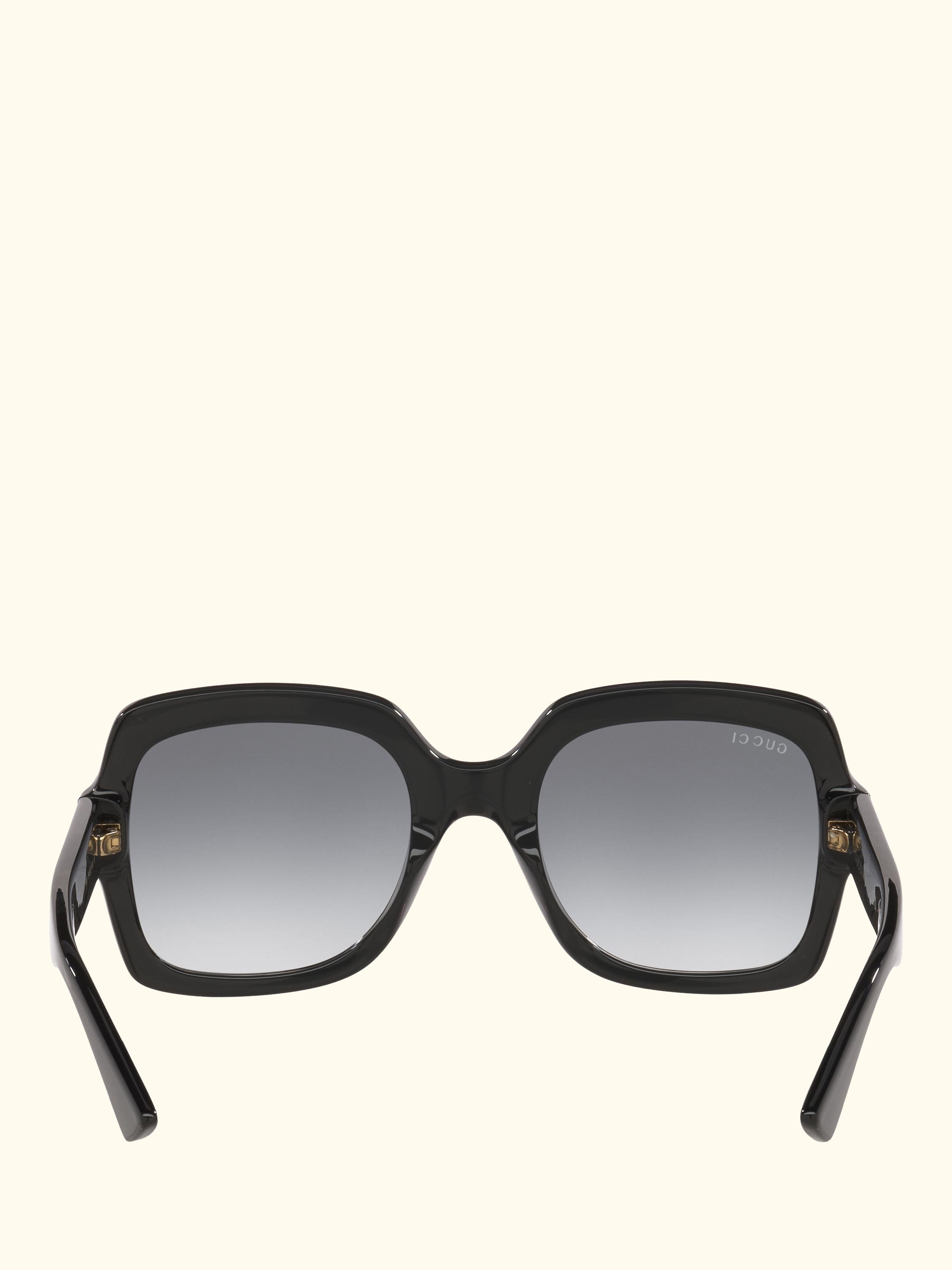 GC002057 Women's Rectangular Sunglasses, Black/Grey