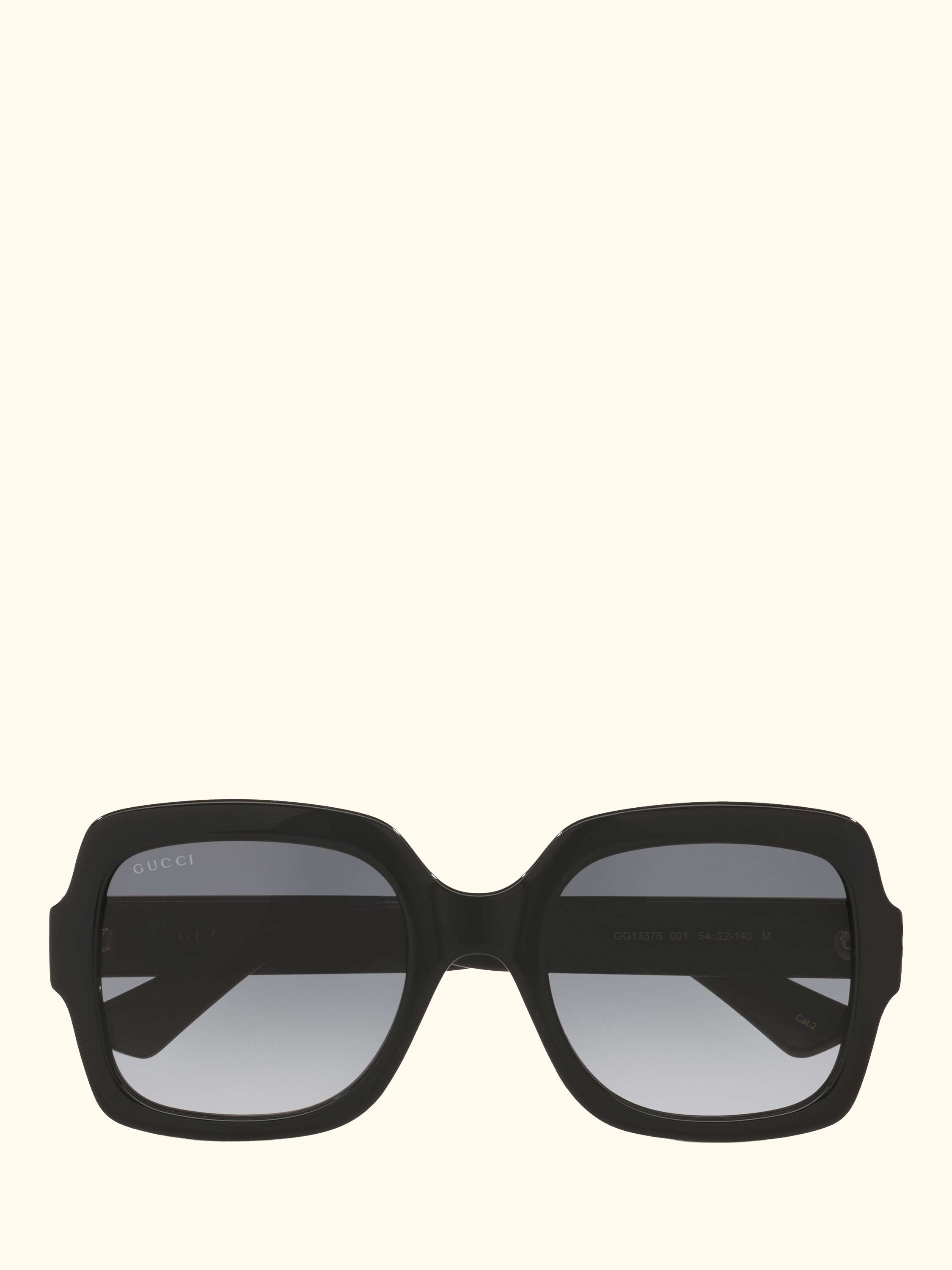 GC002057 Women's Rectangular Sunglasses, Black/Grey