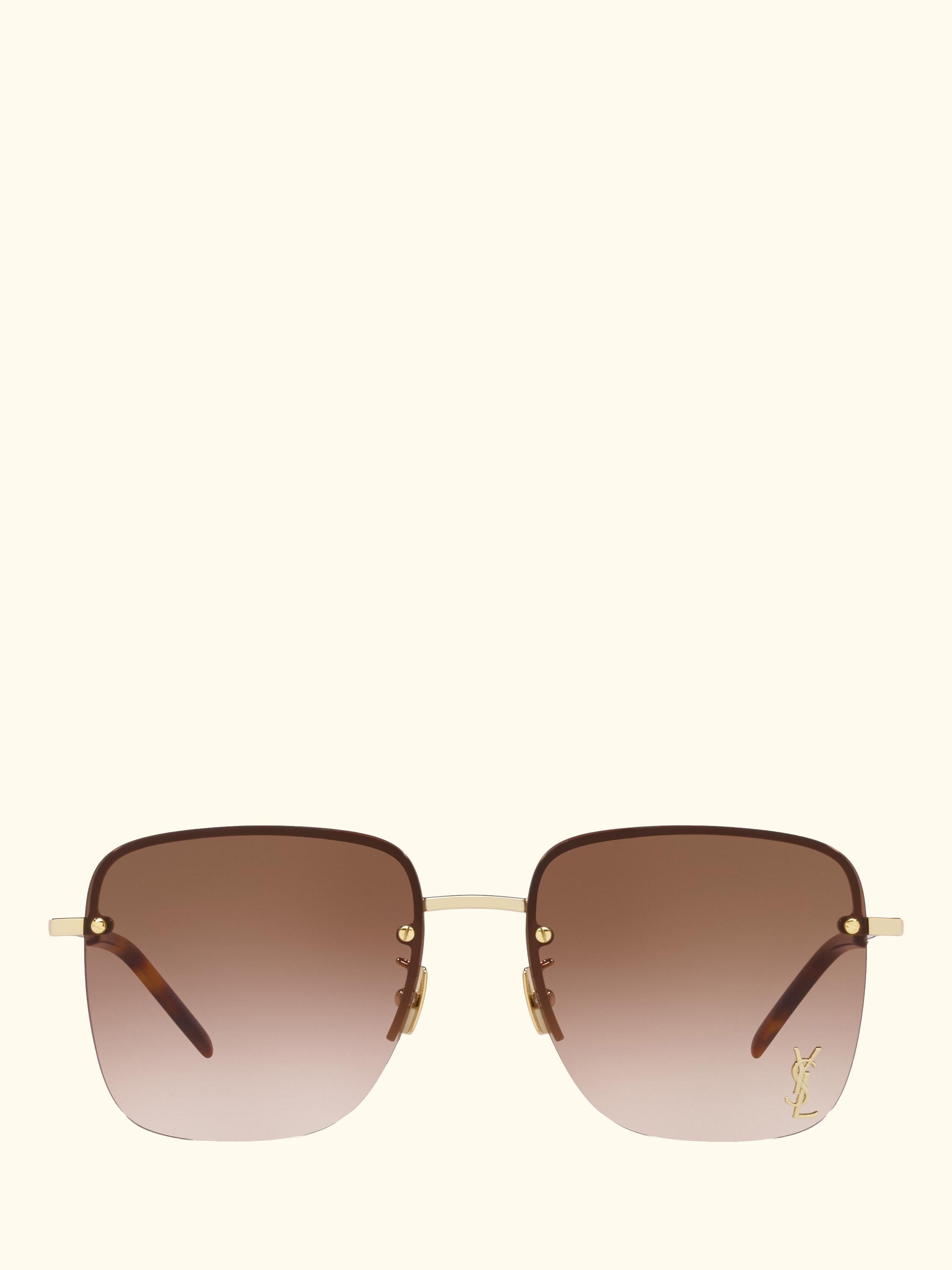 YS000348 Women's Square Sunglasses, Gold