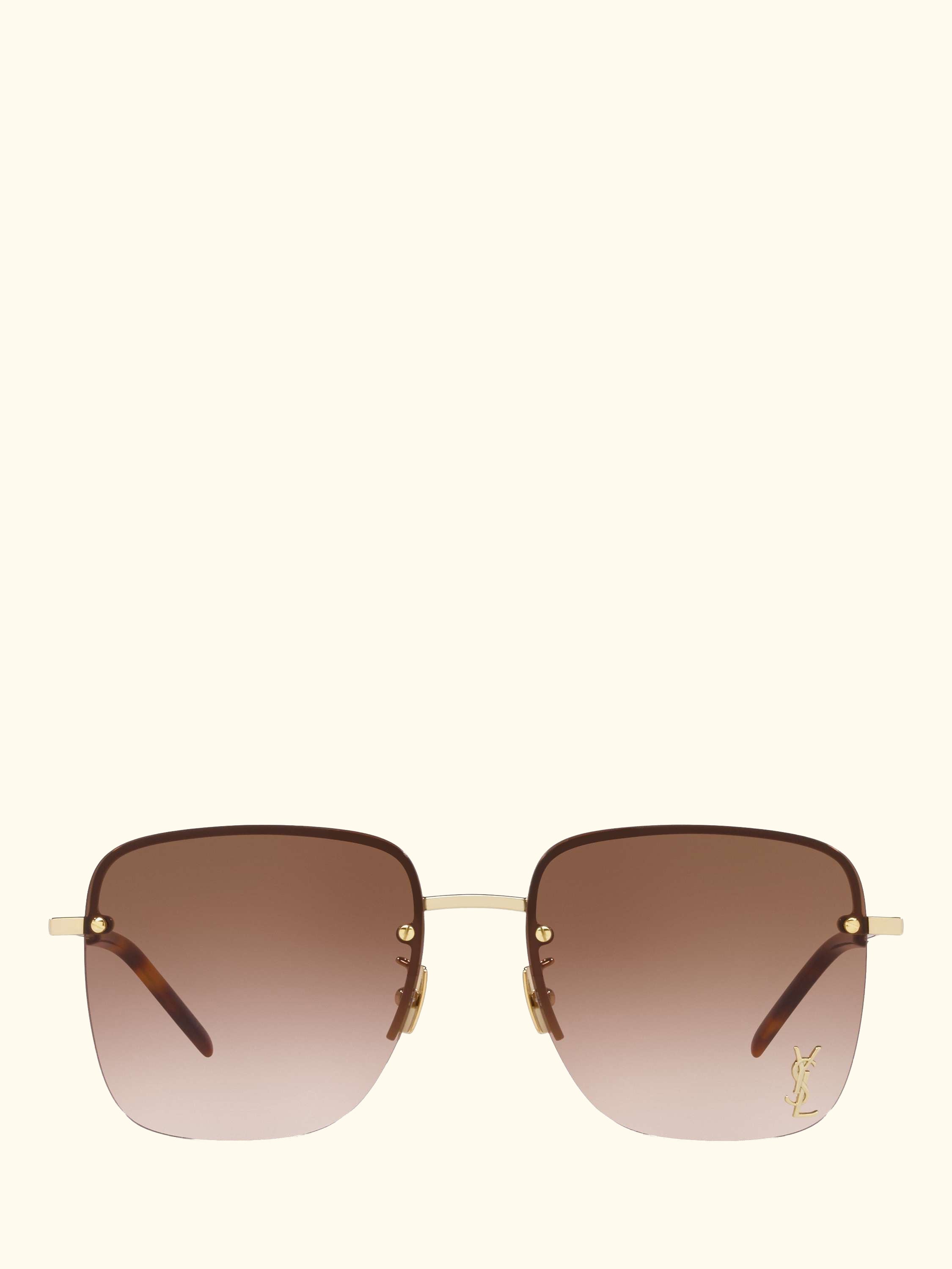 YS000348 Women's Square Sunglasses, Gold