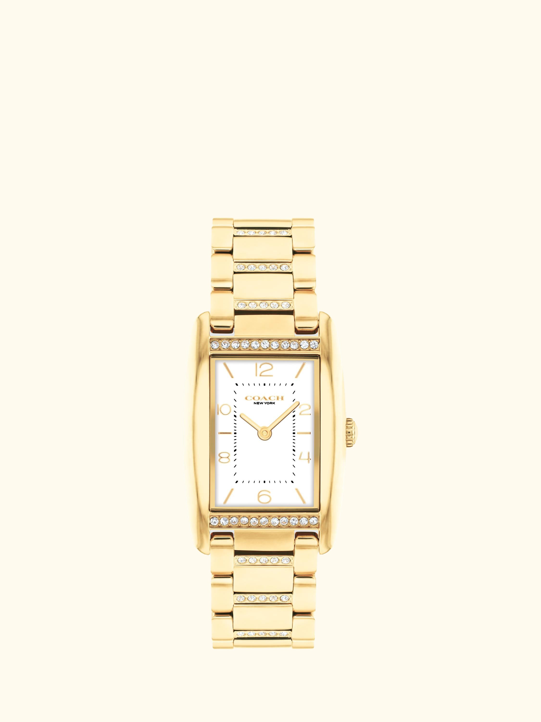 Women's Reese Rectangular Crystal Bracelet Strap Watch