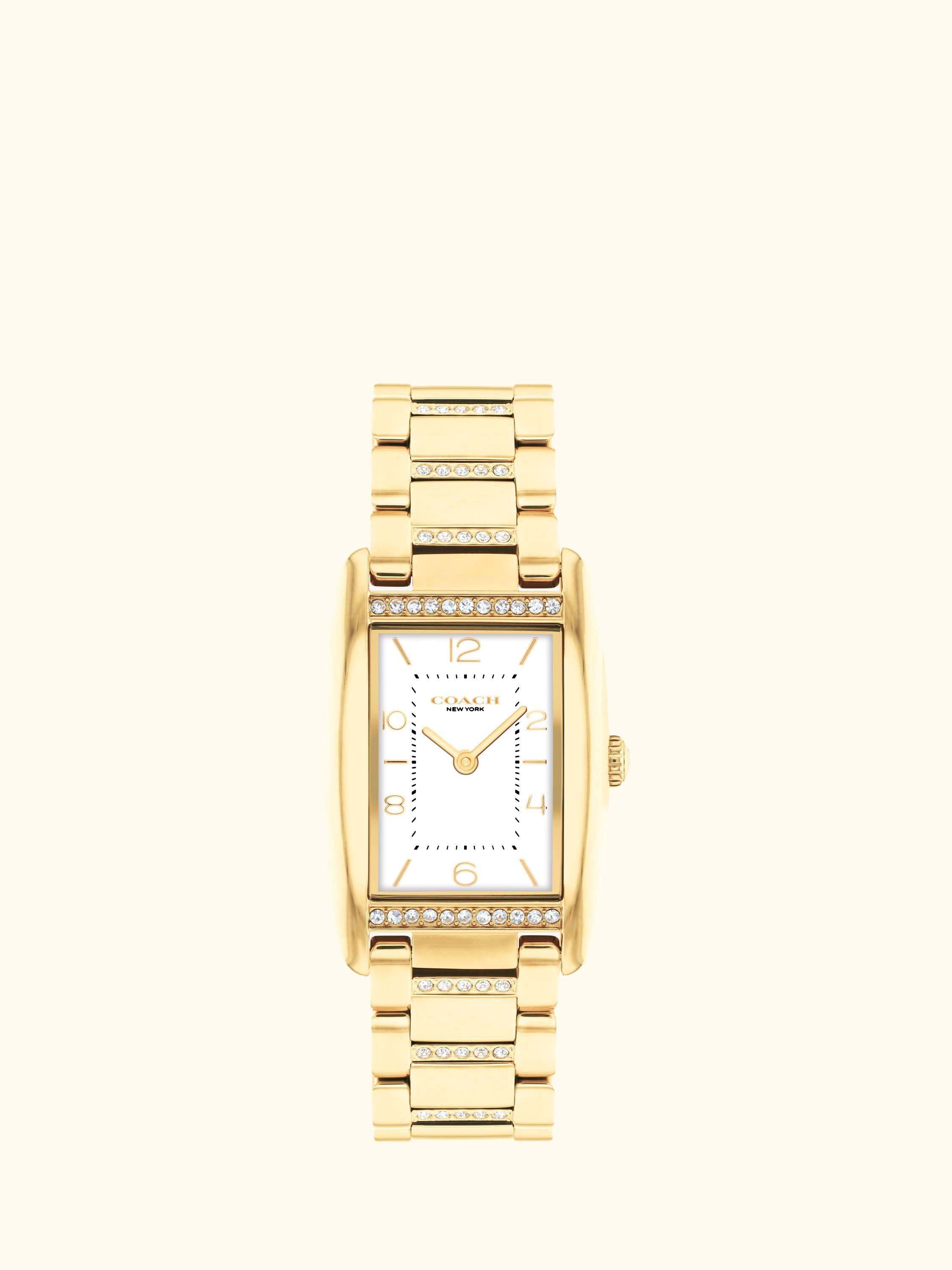 Women's Reese Rectangular Crystal Bracelet Strap Watch