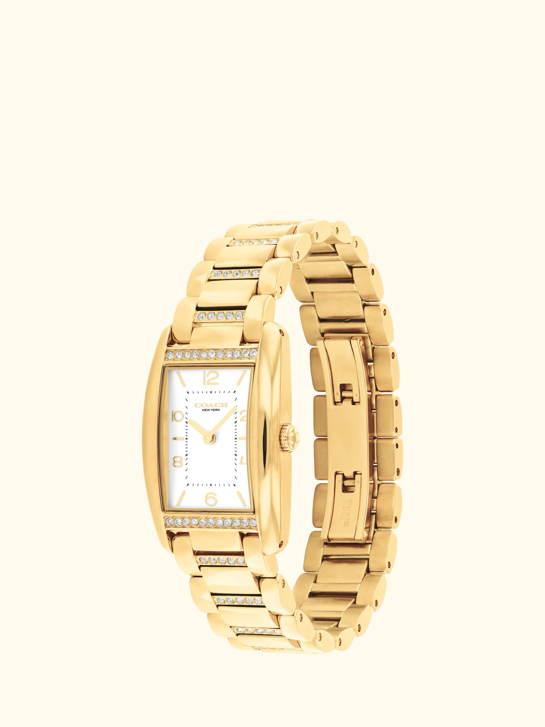 Women's Reese Rectangular Crystal Bracelet Strap Watch