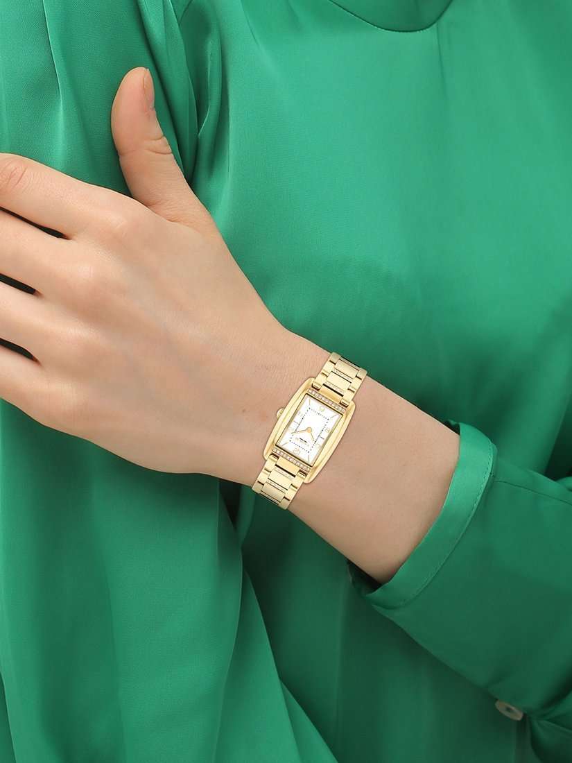 Women's Reese Rectangular Crystal Bracelet Strap Watch