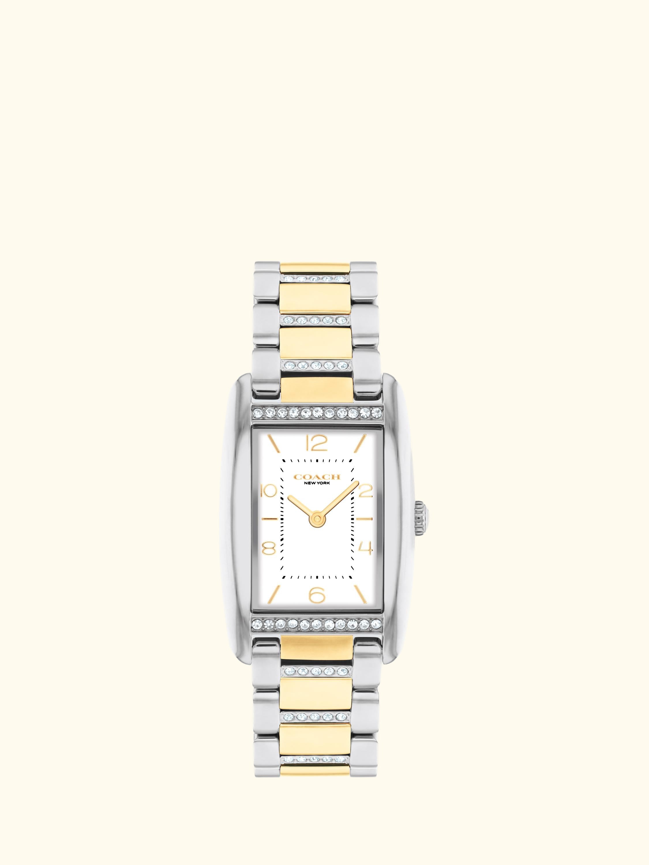 Women's Reese Rectangular Crystal Bracelet Strap Watch