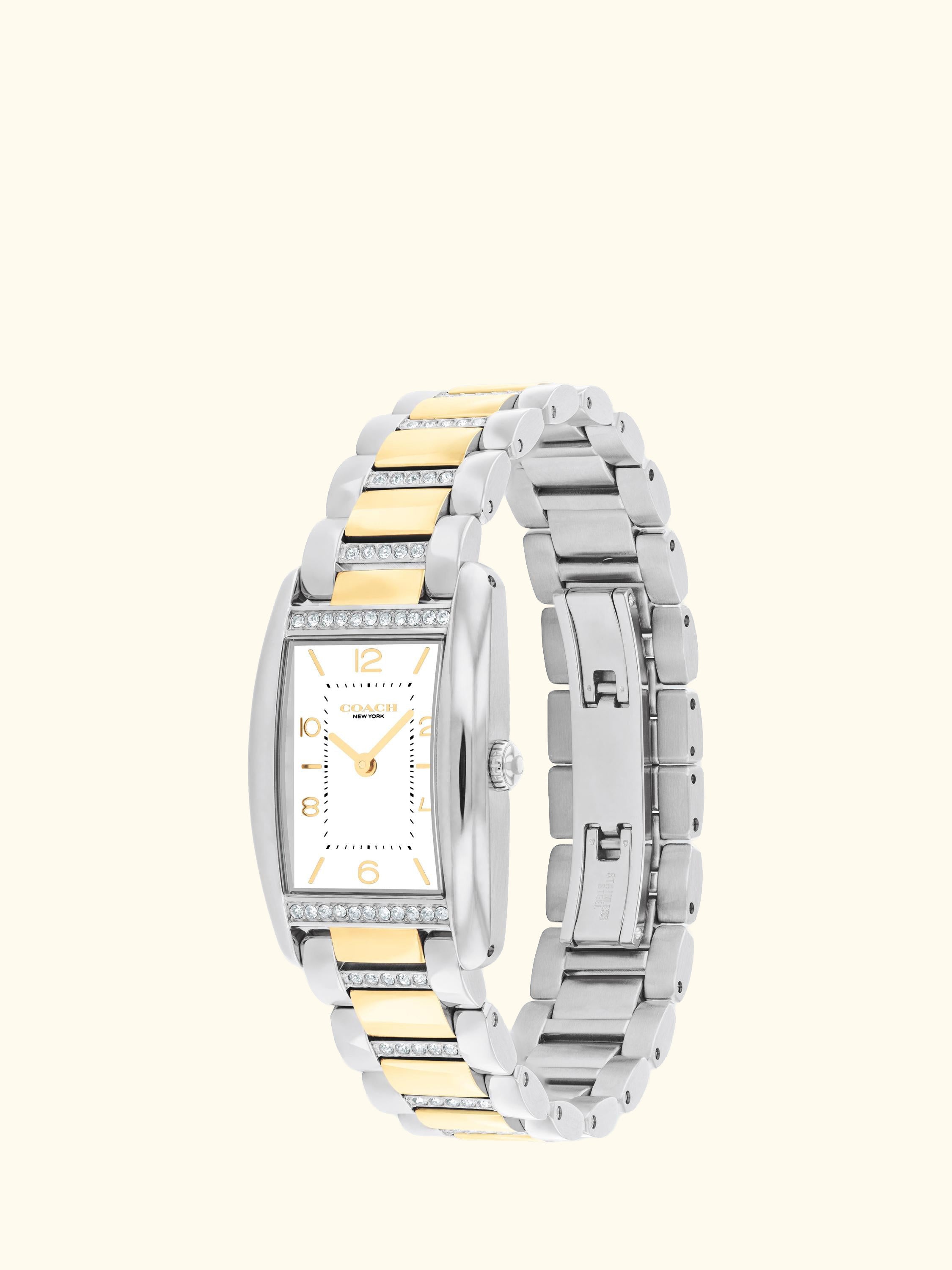 Women's Reese Rectangular Crystal Bracelet Strap Watch