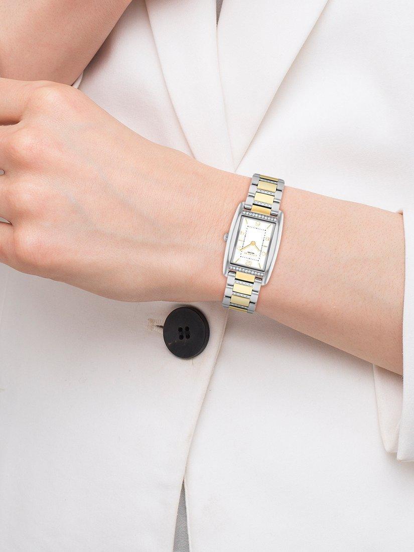 Women's Reese Rectangular Crystal Bracelet Strap Watch