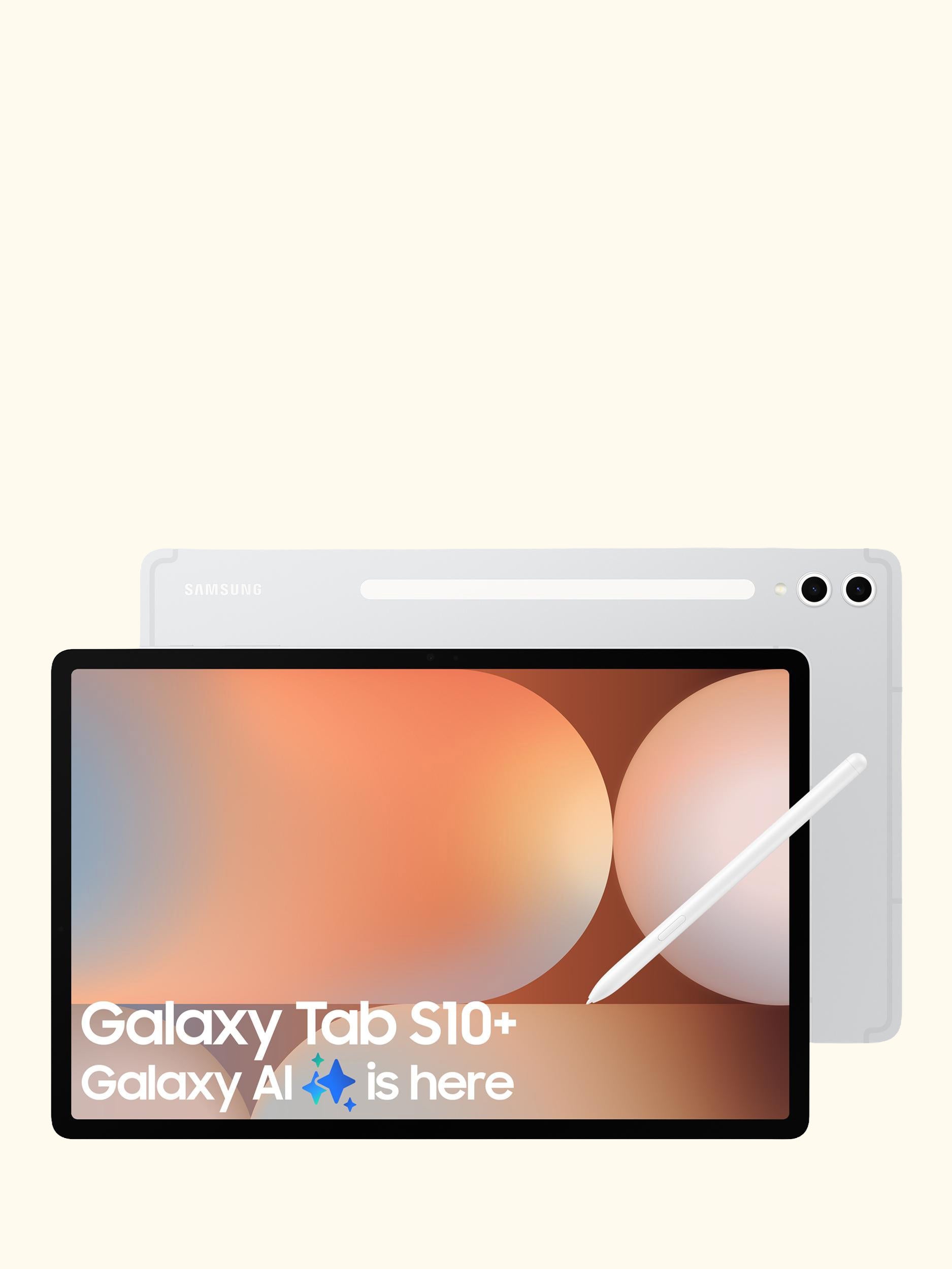 Galaxy Tab S10+ Tablet with Bluetooth S Pen, Android, 12GB RAM, Galaxy AI, 512GB, Wi-Fi, 12.4"