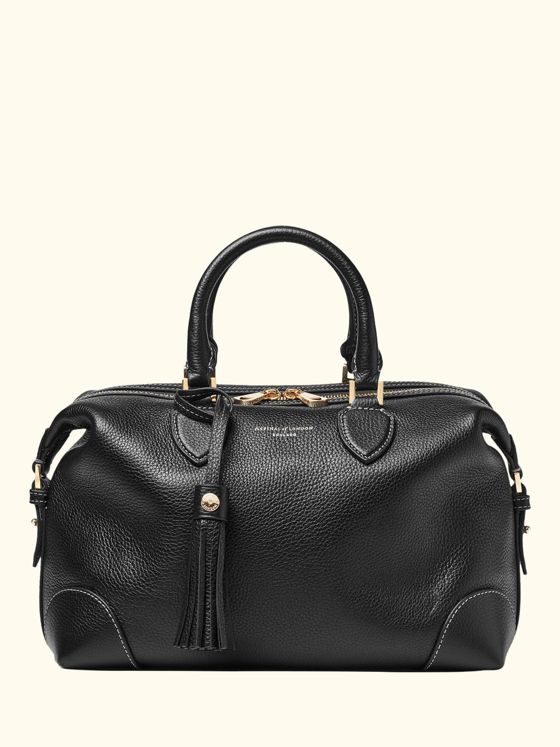 Hudson Pebble Leather Bowling Bag