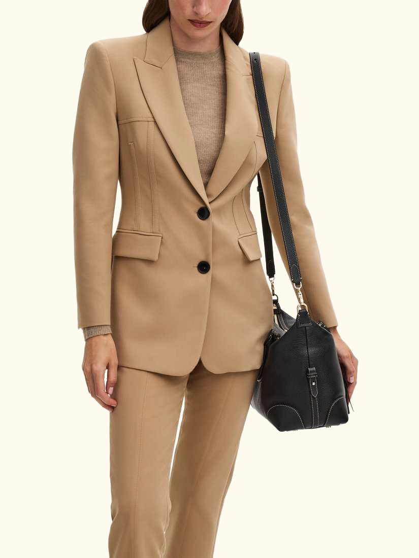 Hudson Pebble Leather Bowling Bag