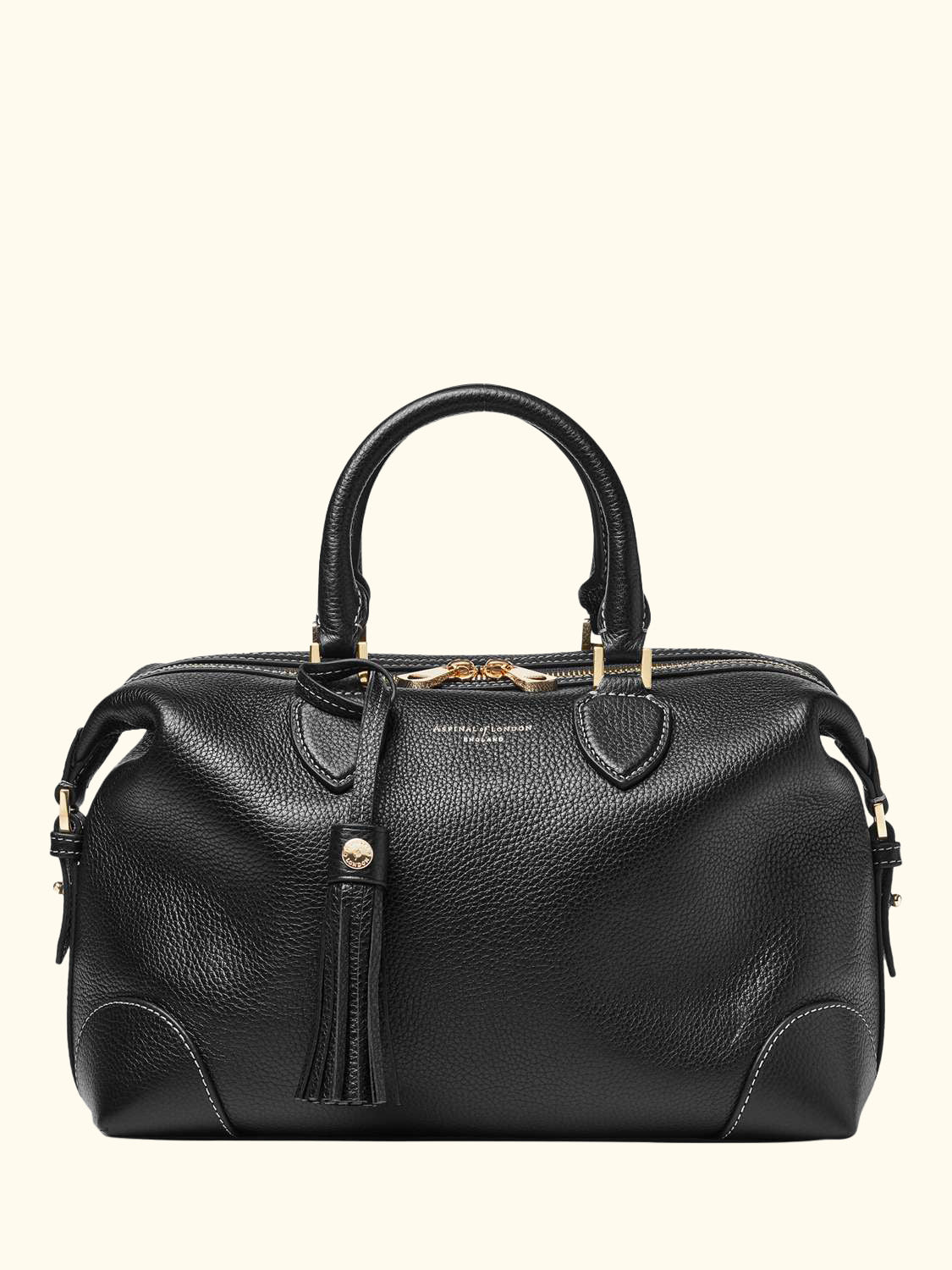 Hudson Pebble Leather Bowling Bag