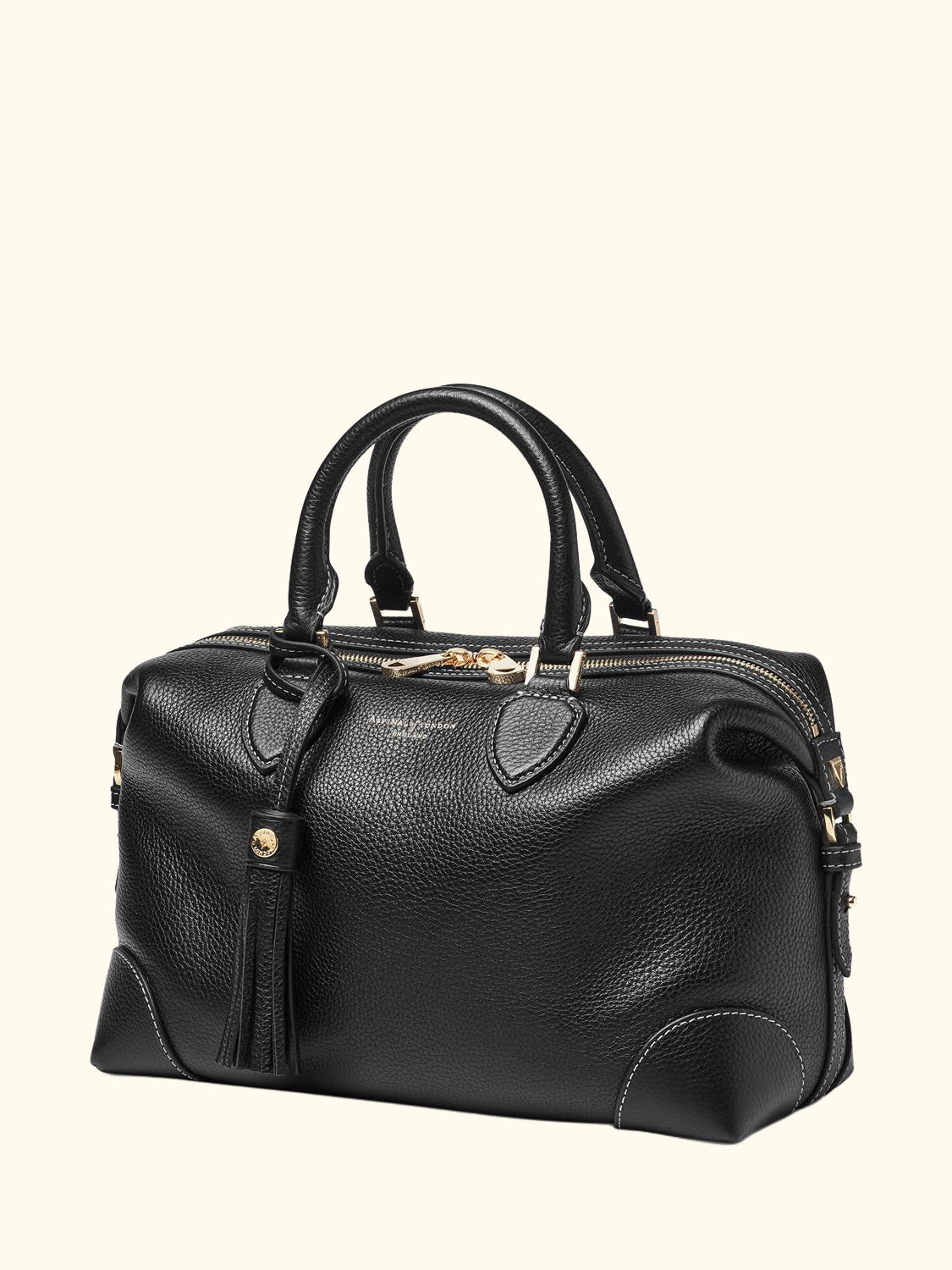 Hudson Pebble Leather Bowling Bag