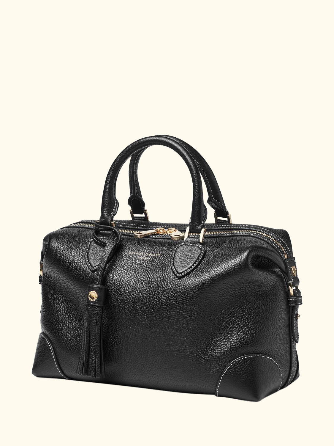 Hudson Pebble Leather Bowling Bag