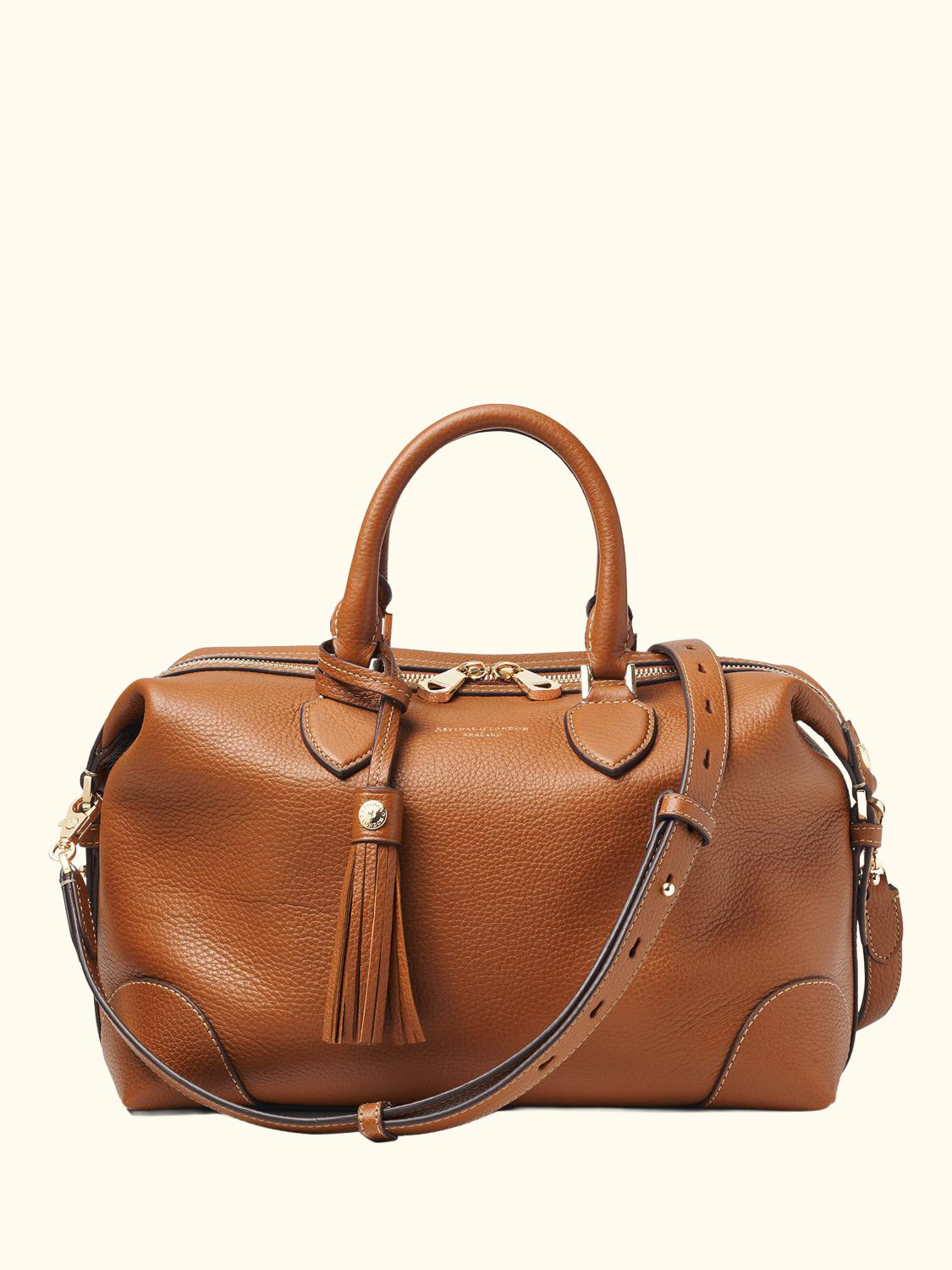 Hudson Pebble Leather Bowling Bag