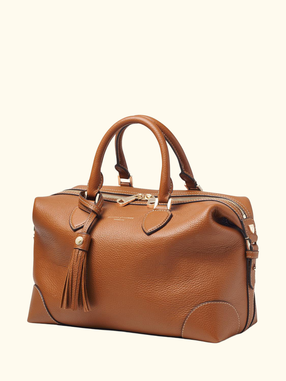 Hudson Pebble Leather Bowling Bag