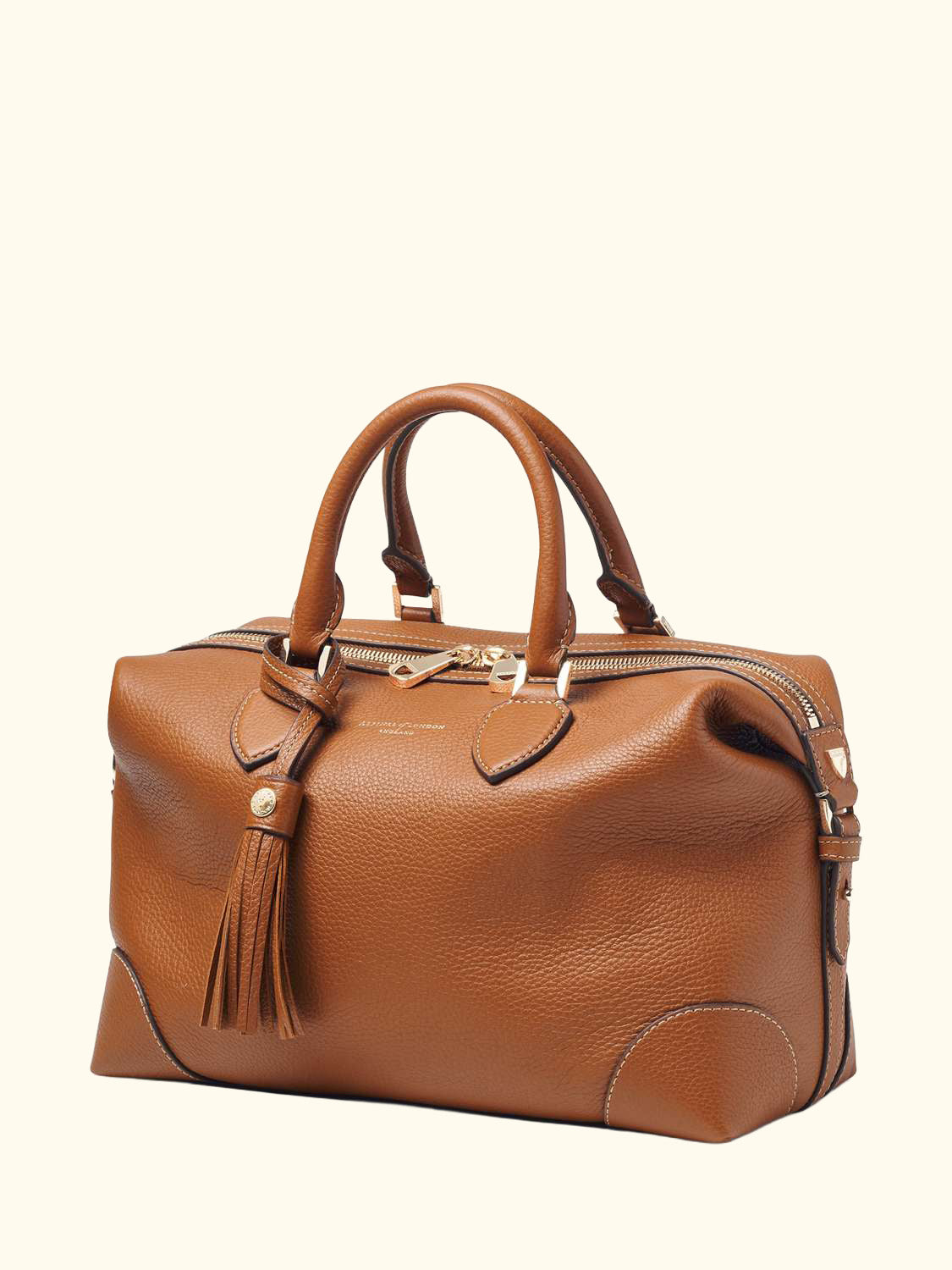 Hudson Pebble Leather Bowling Bag
