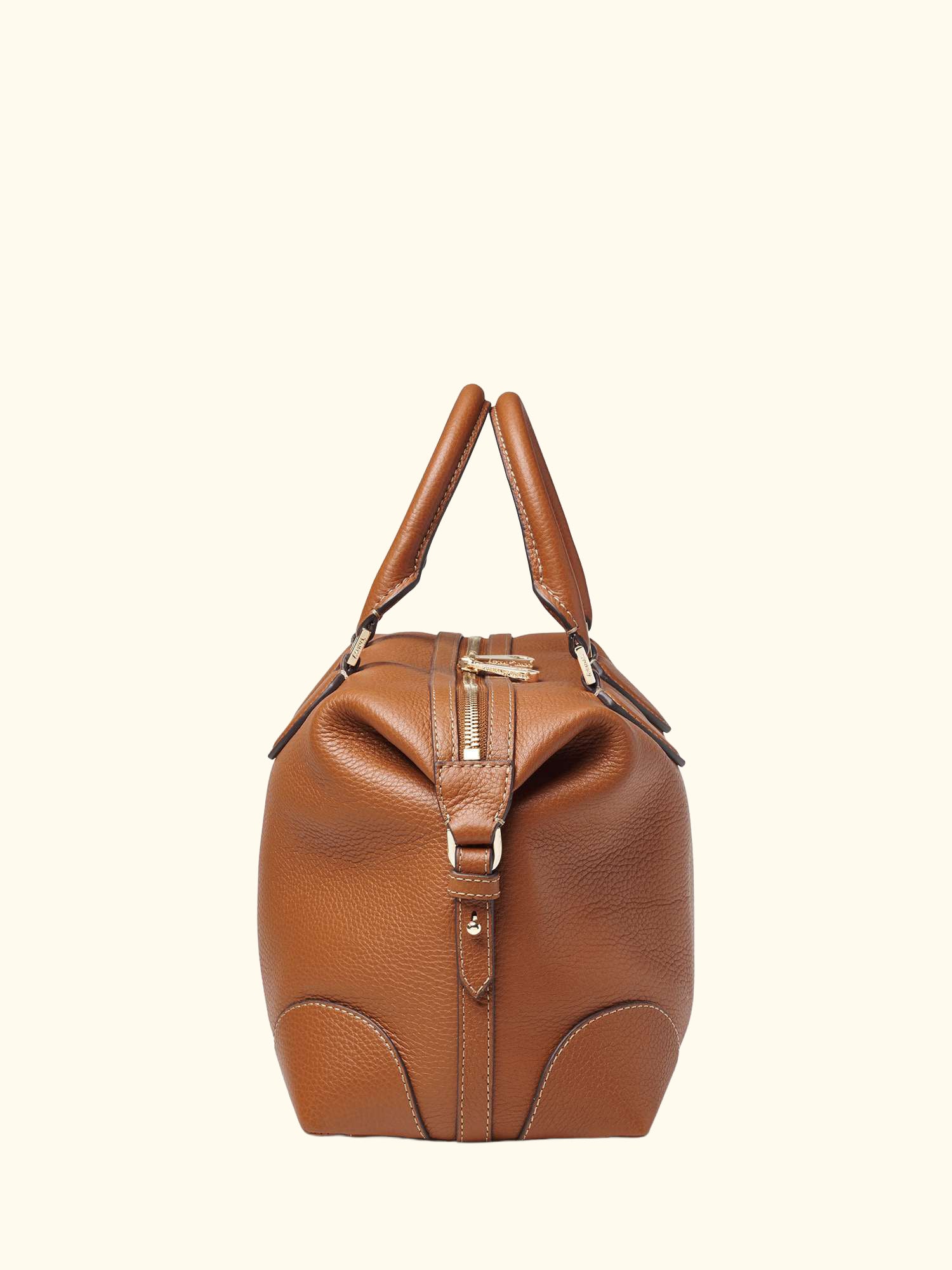Hudson Pebble Leather Bowling Bag