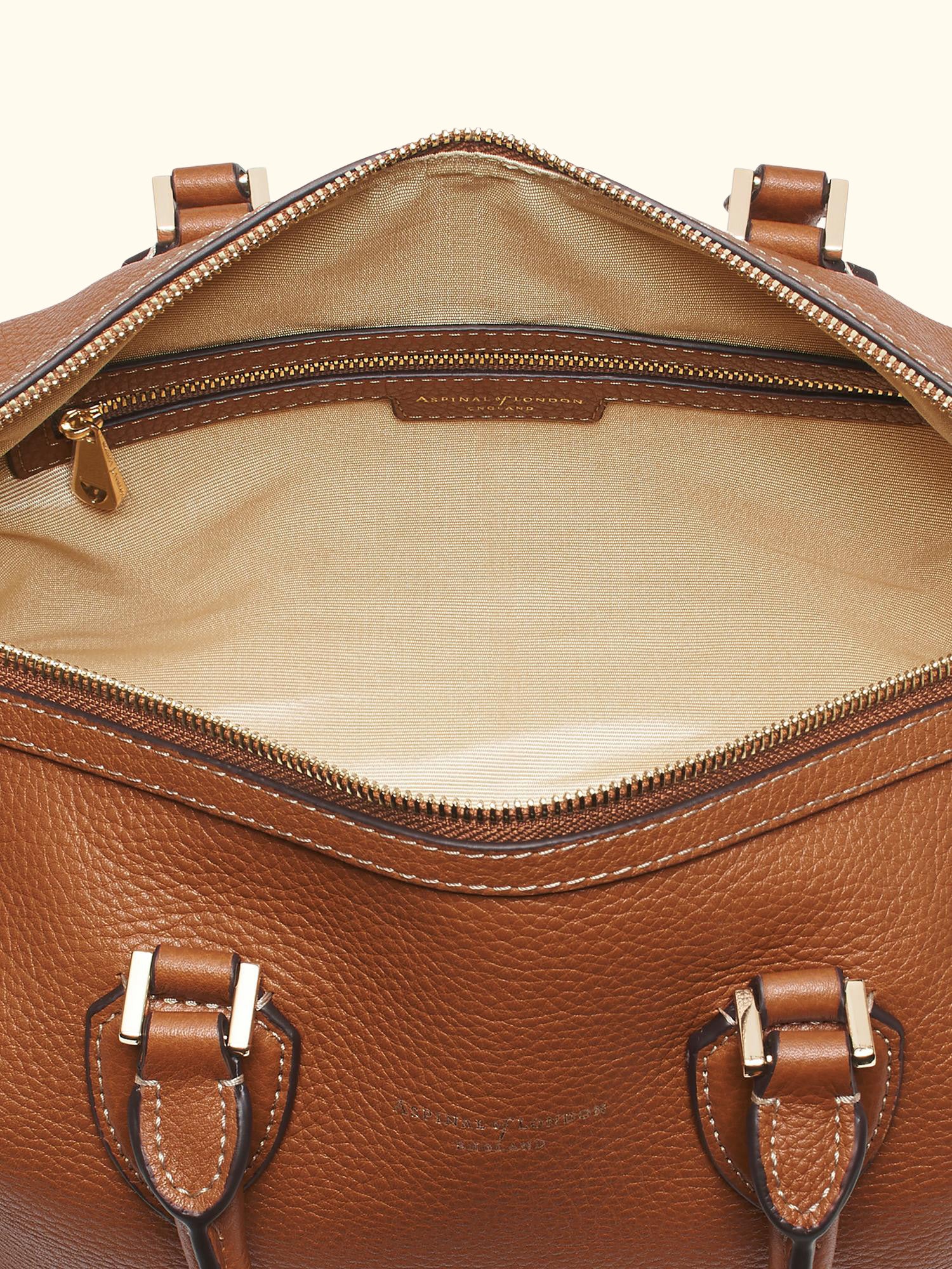 Hudson Pebble Leather Bowling Bag