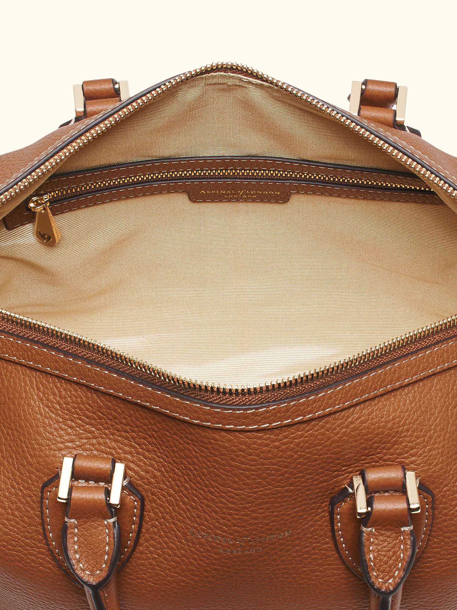 Hudson Pebble Leather Bowling Bag