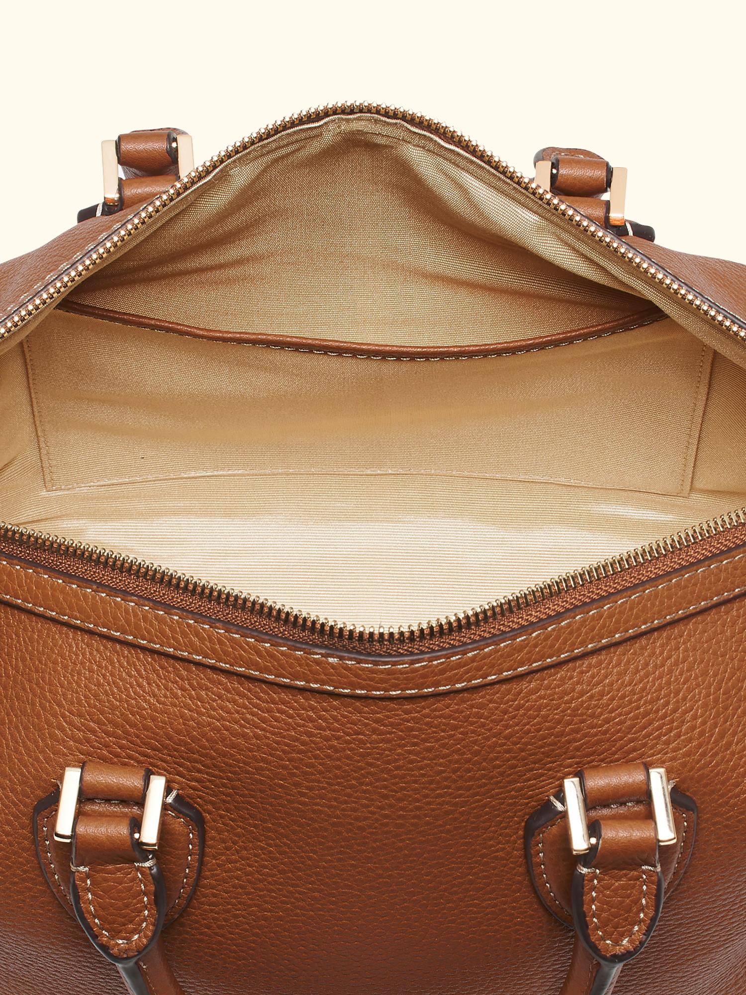 Hudson Pebble Leather Bowling Bag
