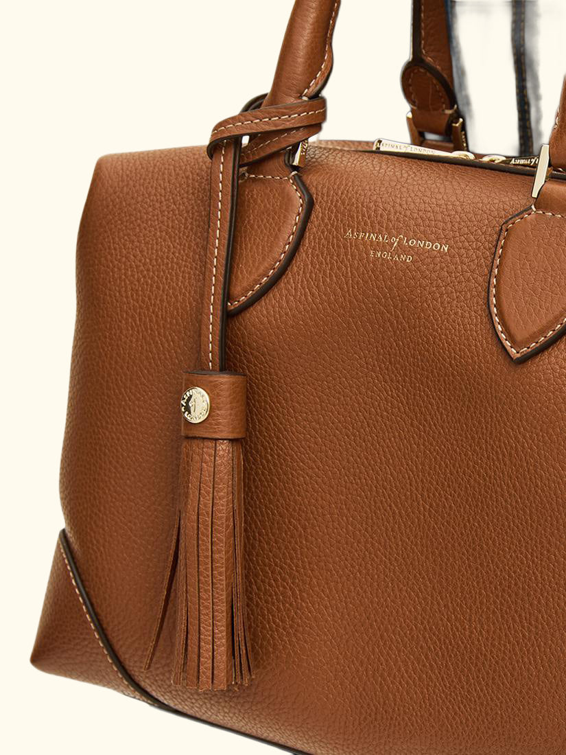 Hudson Pebble Leather Bowling Bag