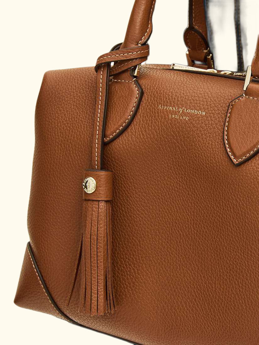 Hudson Pebble Leather Bowling Bag