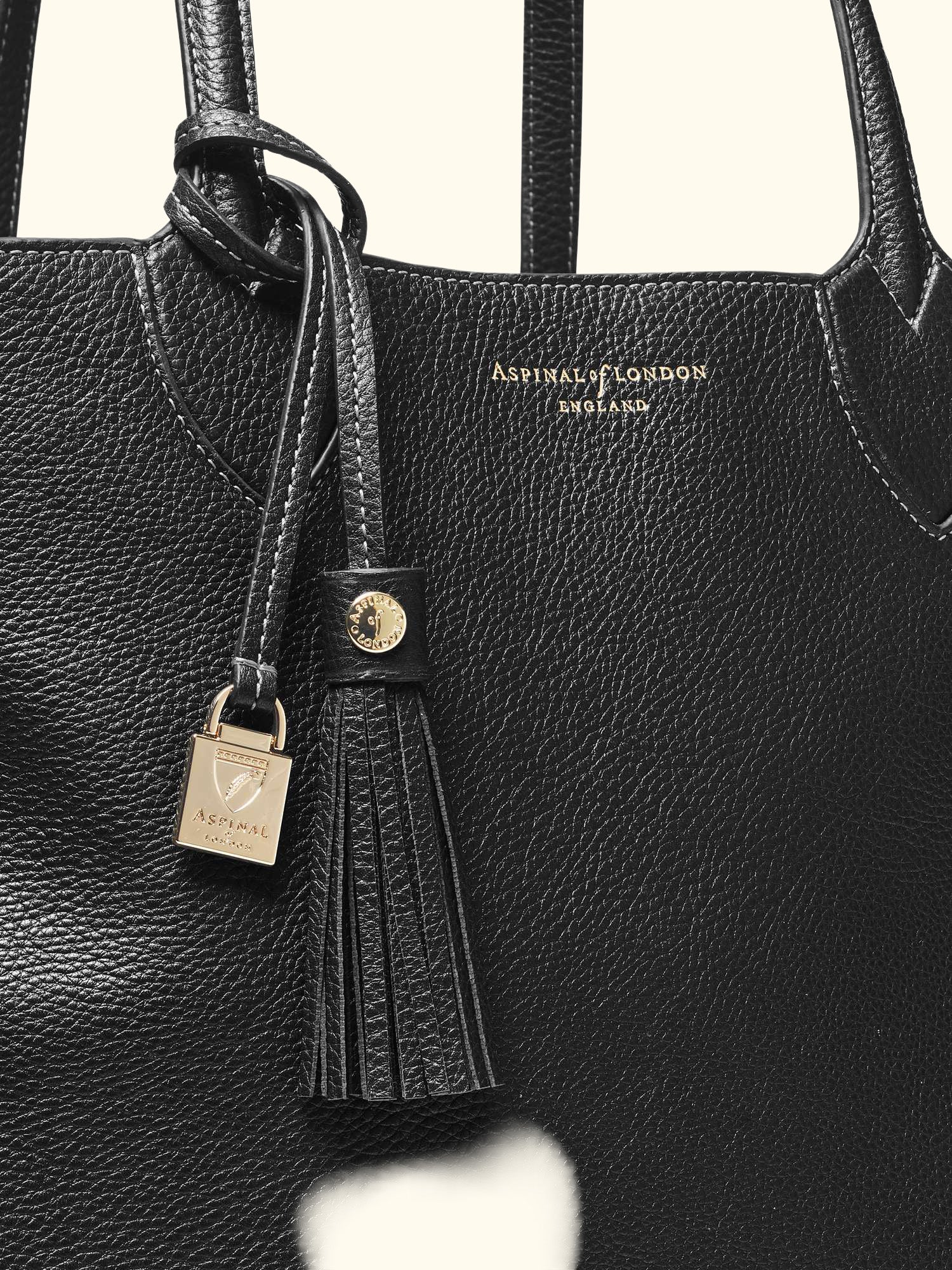 Hudson Small Grain Milled Pebble Leather Oversized Tote Bag