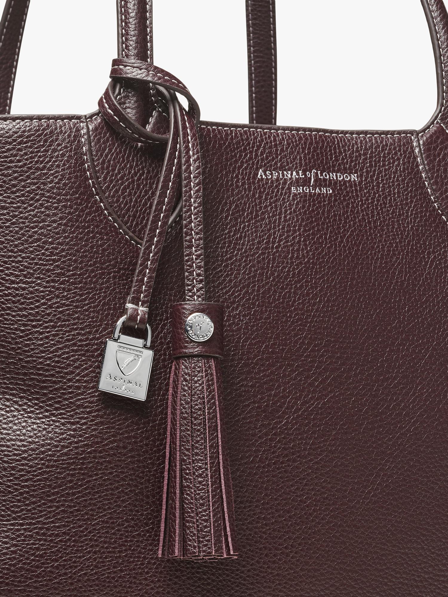 Hudson Small Grain Milled Pebble Leather Oversized Tote Bag
