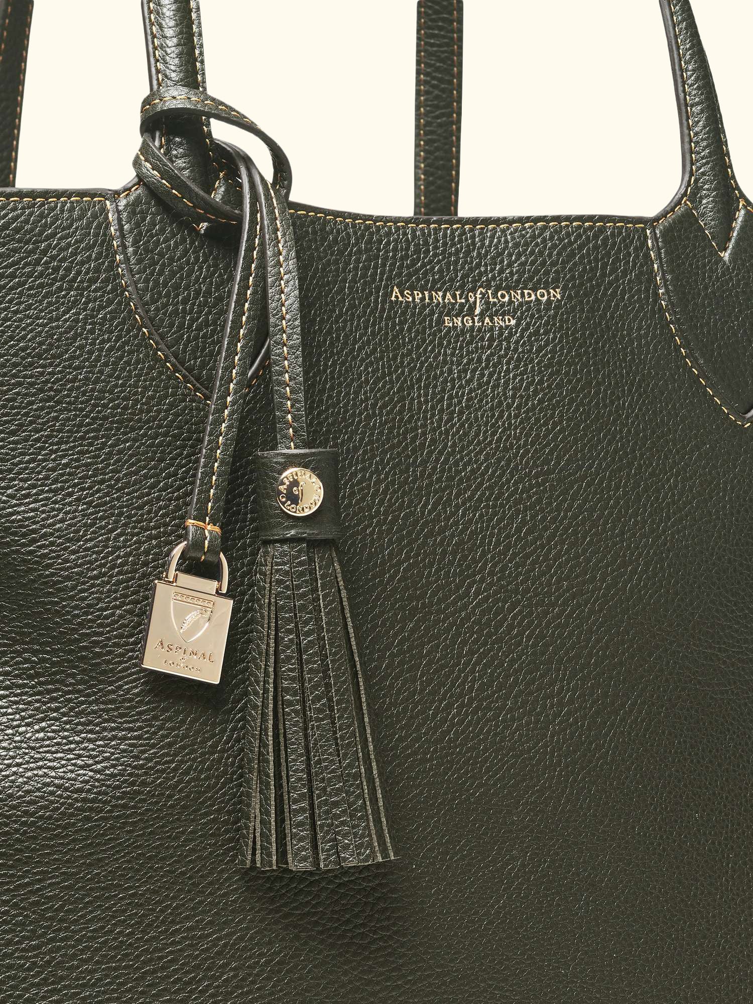 Hudson Small Grain Milled Pebble Leather Oversized Tote Bag
