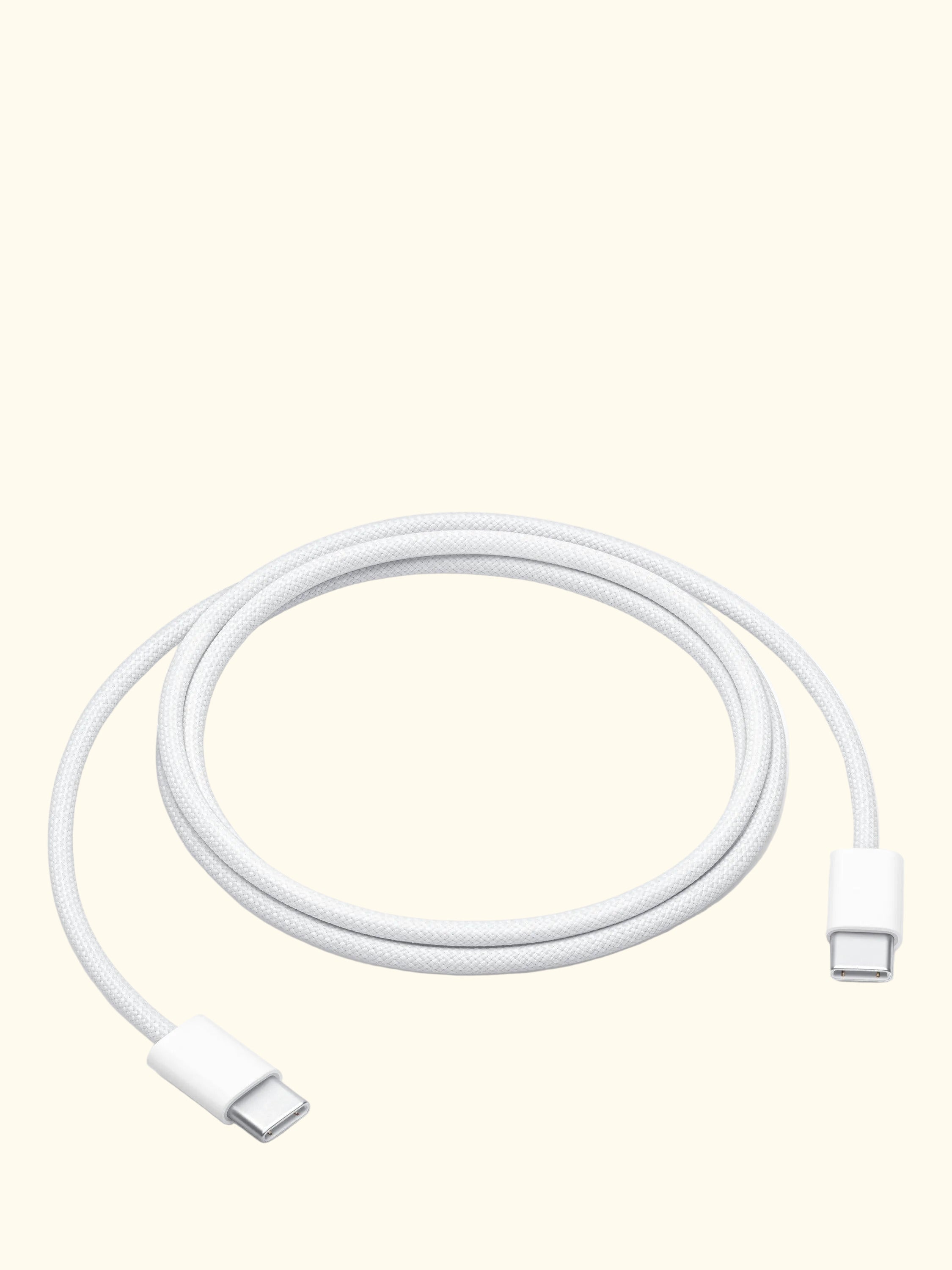 60W USB-C Charge Cable, 1m, White