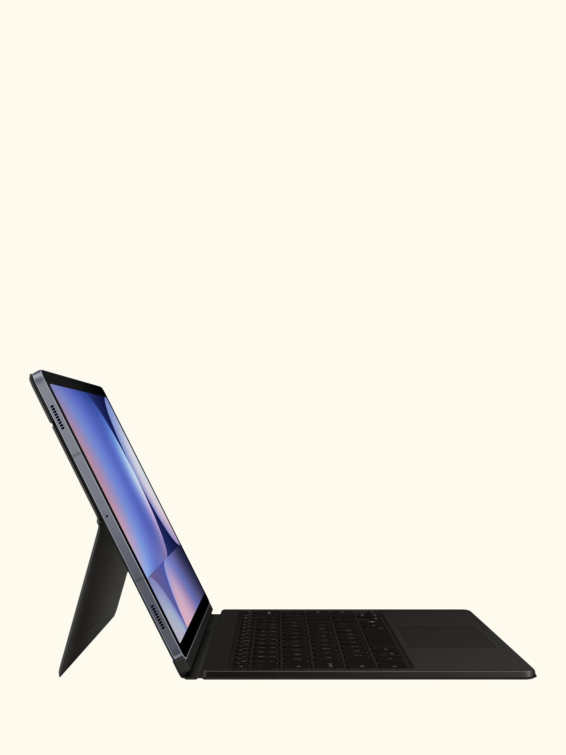 AI Book Cover Keyboard with Trackpad for Galaxy Tab S10+, Black