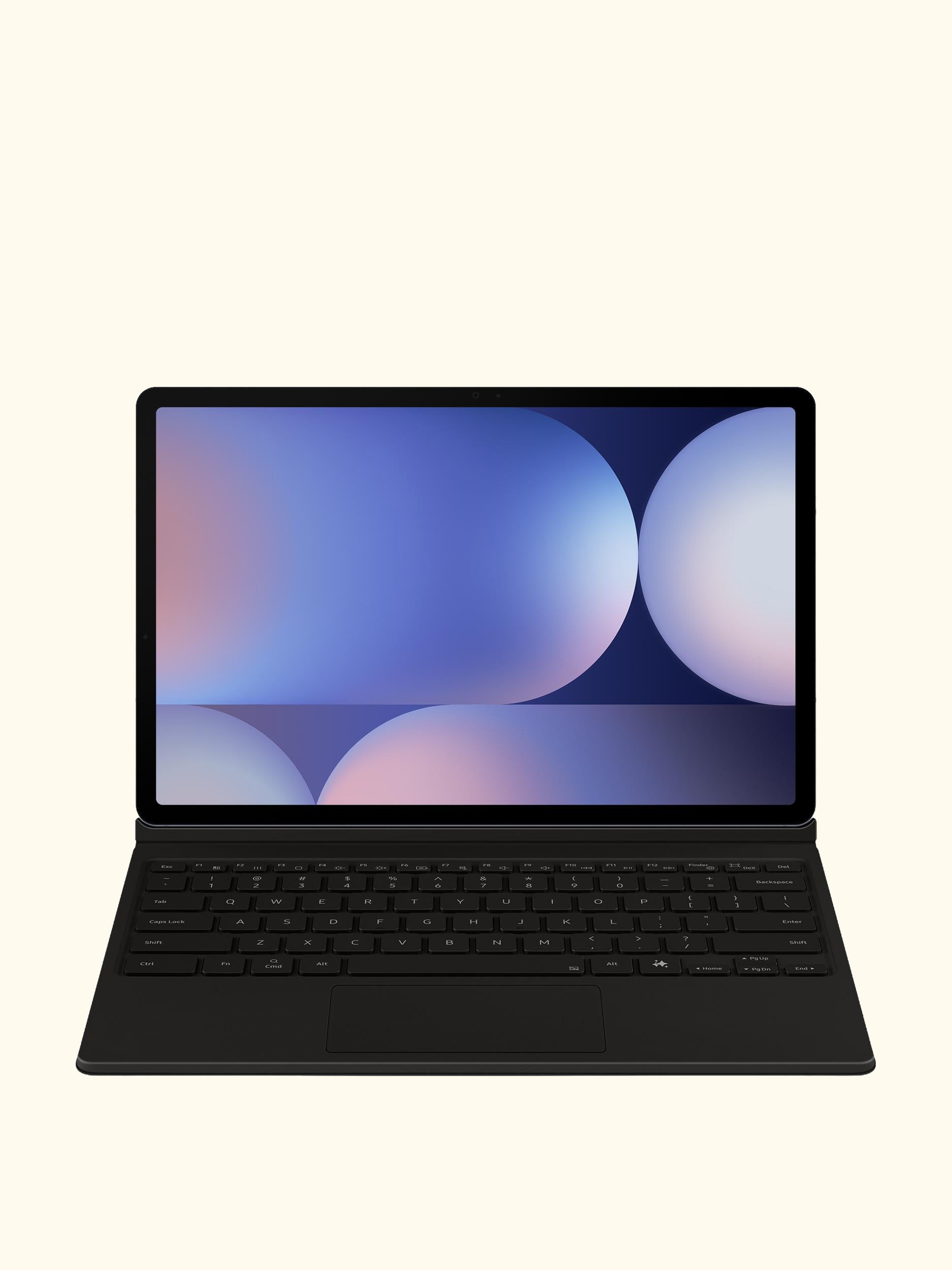 AI Book Cover Keyboard with Trackpad for Galaxy Tab S10+, Black