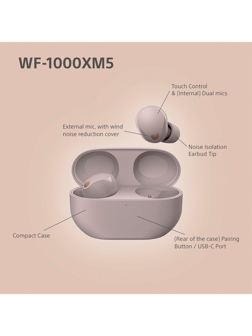 WF-1000XM5 Noise Cancelling True Wireless Bluetooth Sweat & Weather-Resistant In-Ear Headphones with Mic/Remote