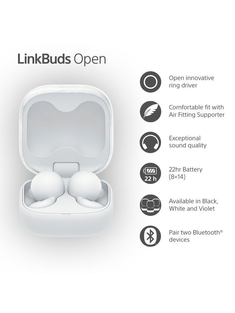 WF-L910 LinkBuds Open True Wireless Bluetooth In-Ear Headphones with Open Ring Design & Mic/Remote