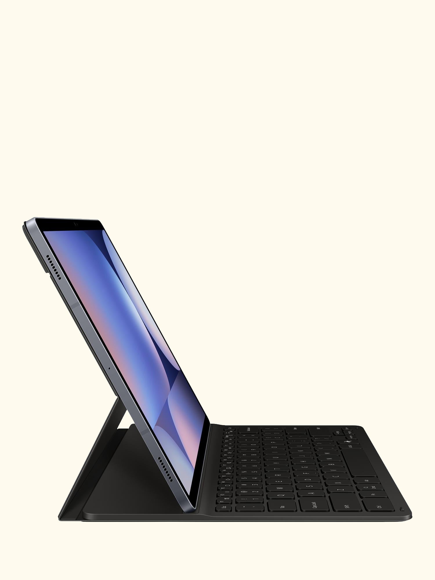 AI Book Cover Keyboard Slim for Galaxy Tab S10+, S9+, S9 FE+, Black