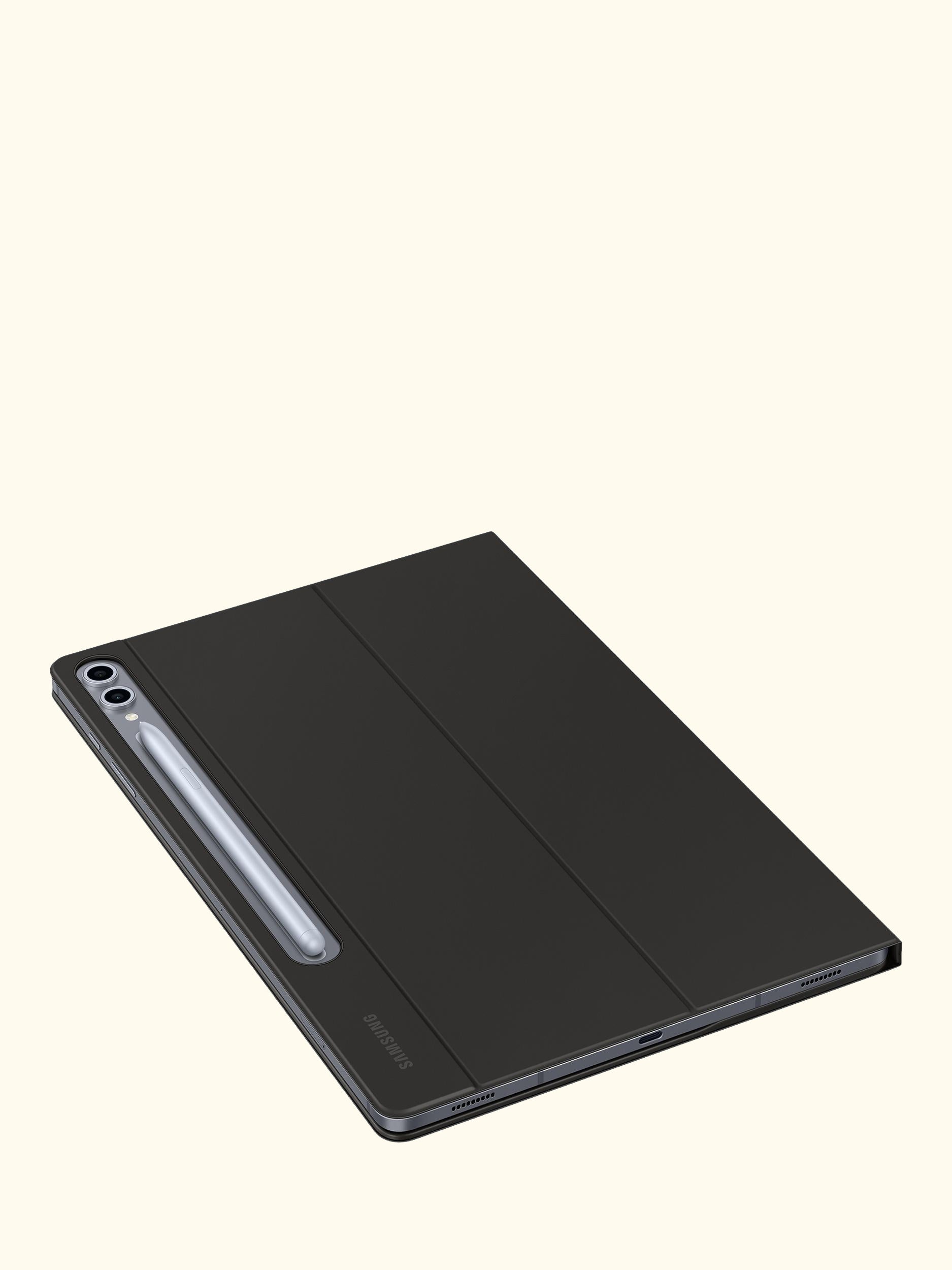 AI Book Cover Keyboard Slim for Galaxy Tab S10+, S9+, S9 FE+, Black