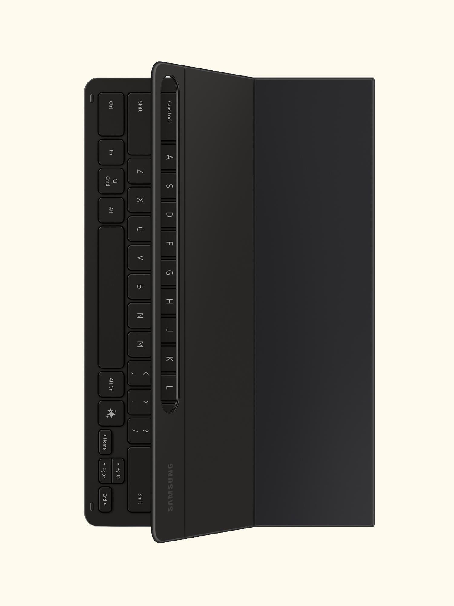 AI Book Cover Keyboard Slim for Galaxy Tab S10+, S9+, S9 FE+, Black