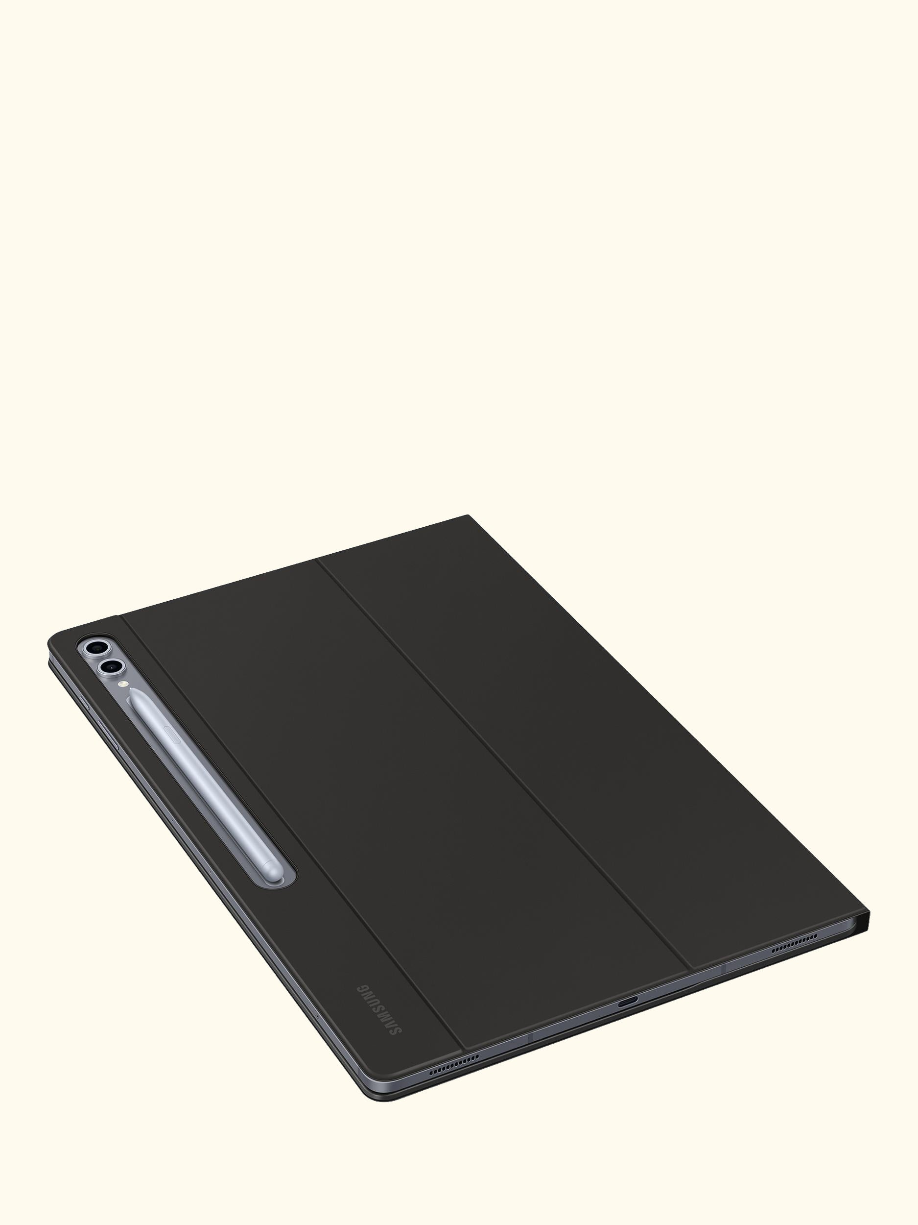 AI Book Cover Keyboard Slim for Galaxy Tab S10 Ultra, S9 Ultra, Black