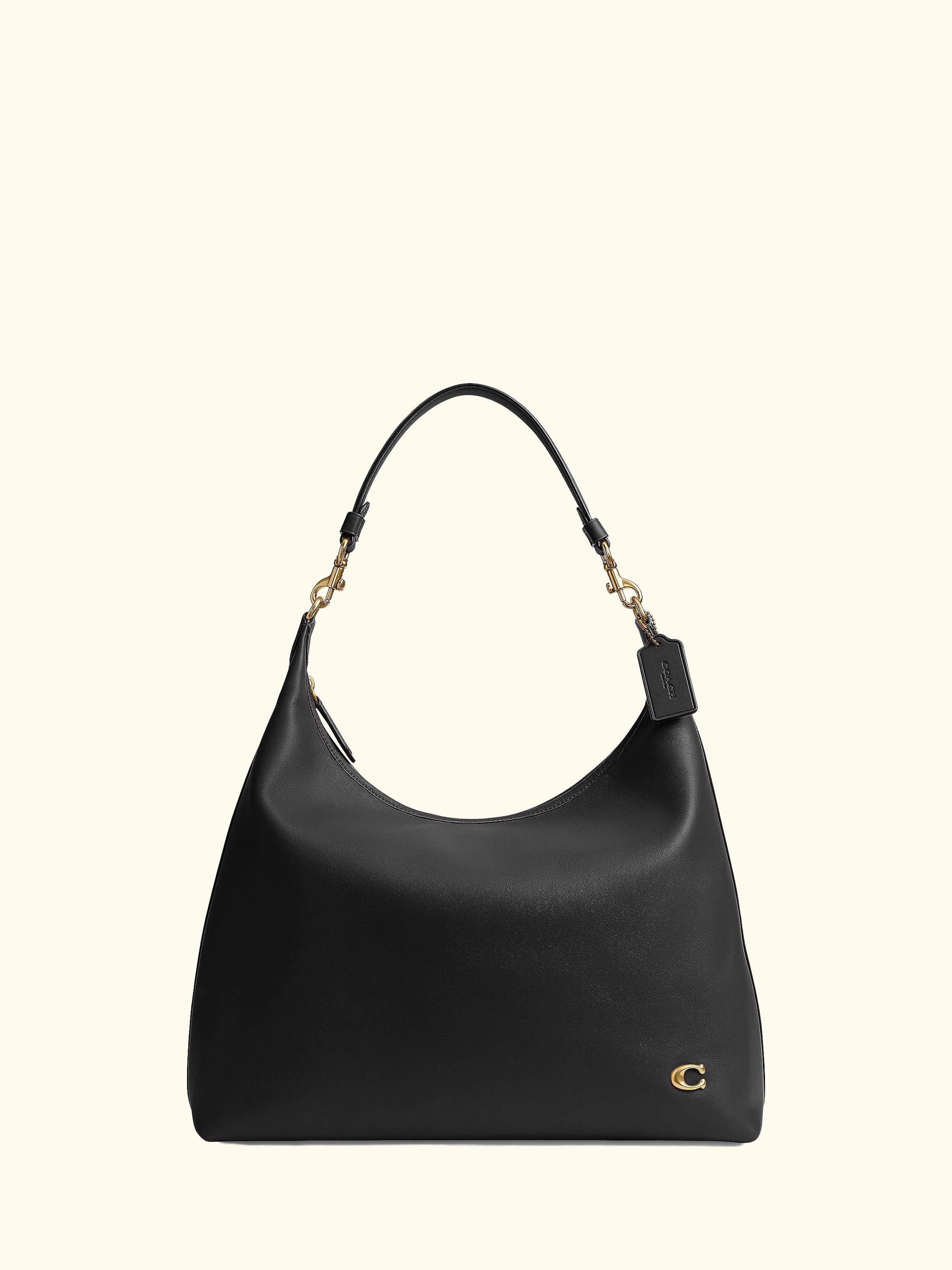 Juliet 38 Leather Shoulder Bag, Black