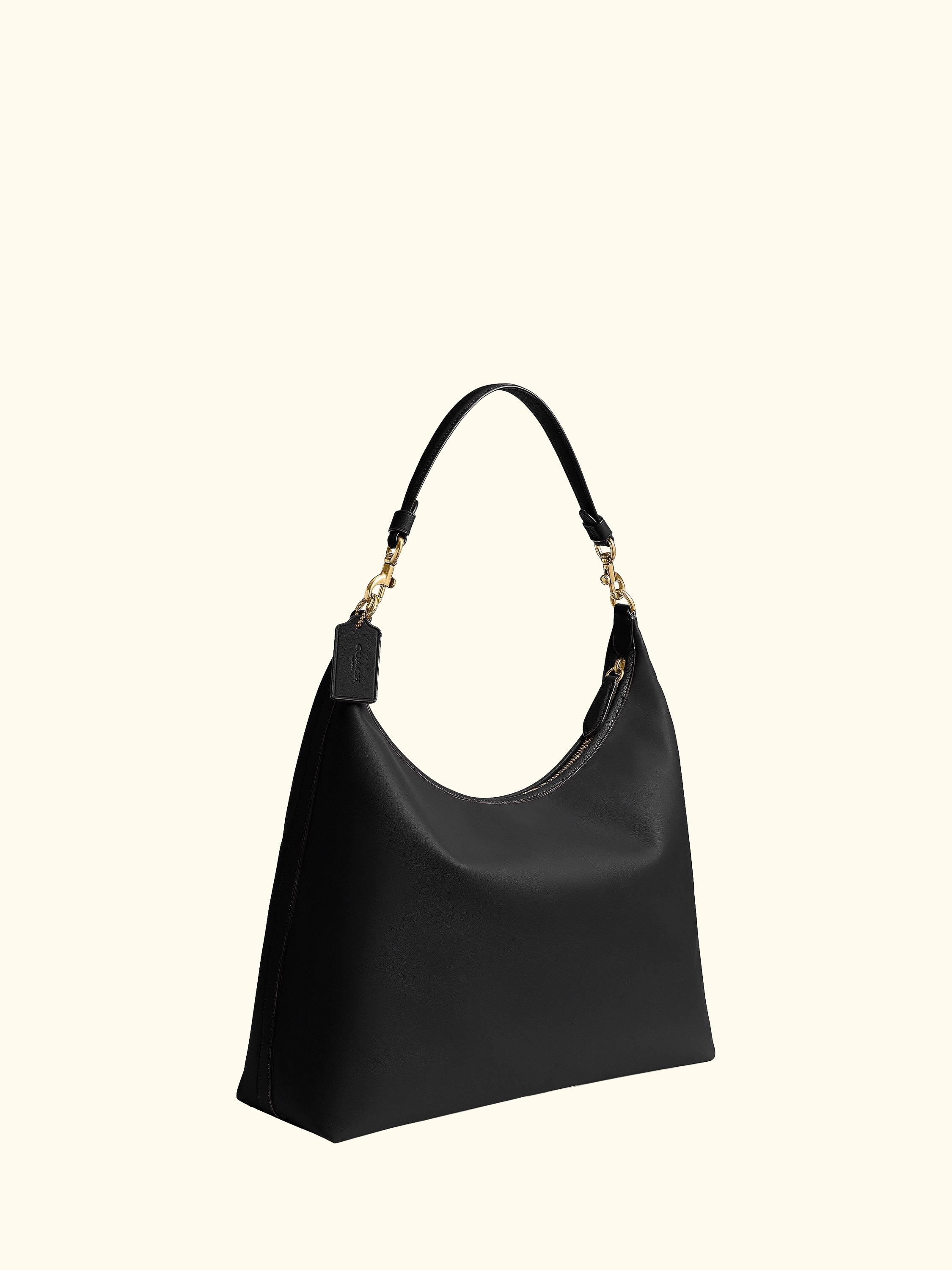 Juliet 38 Leather Shoulder Bag, Black