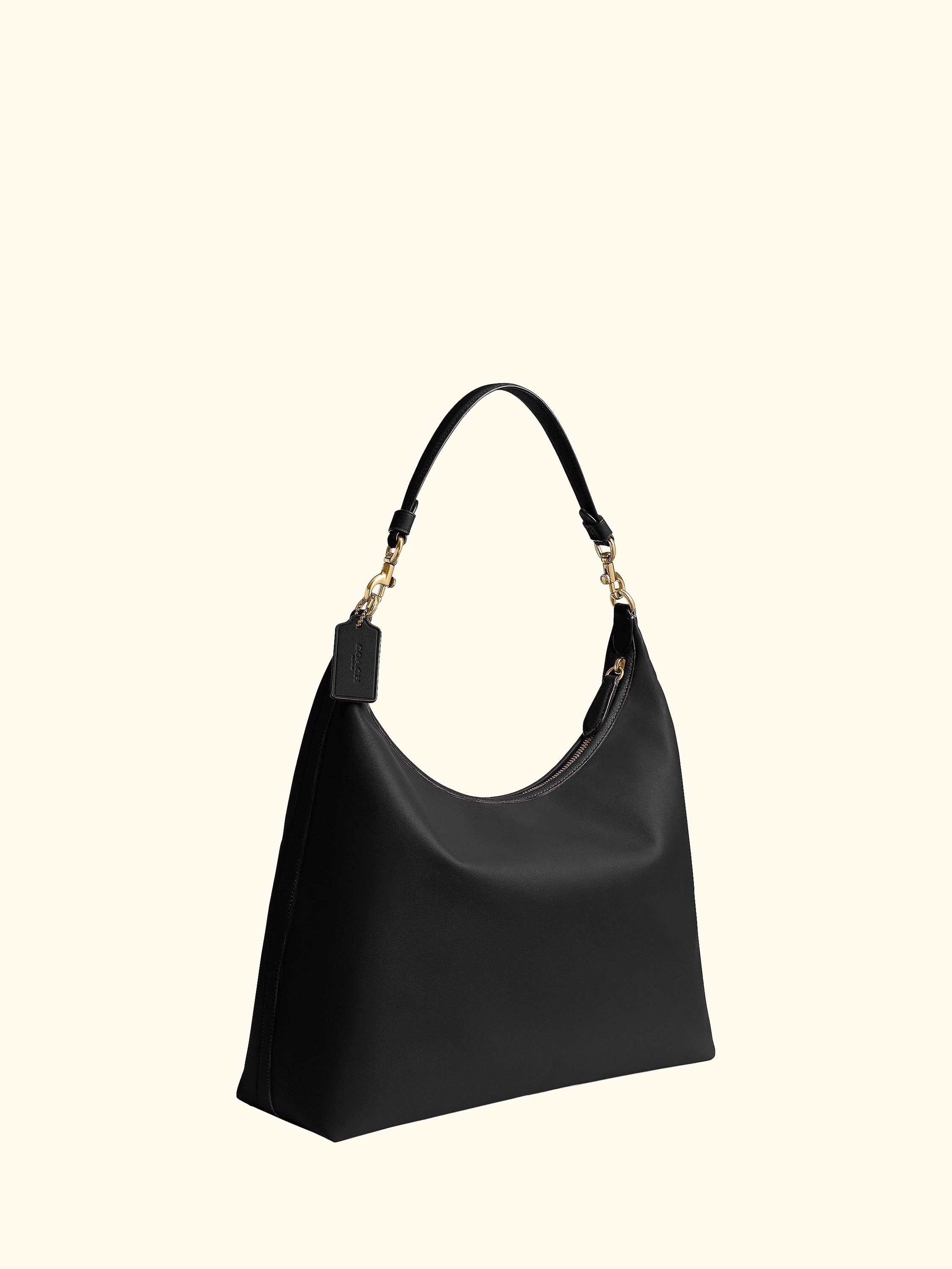 Juliet 38 Leather Shoulder Bag, Black