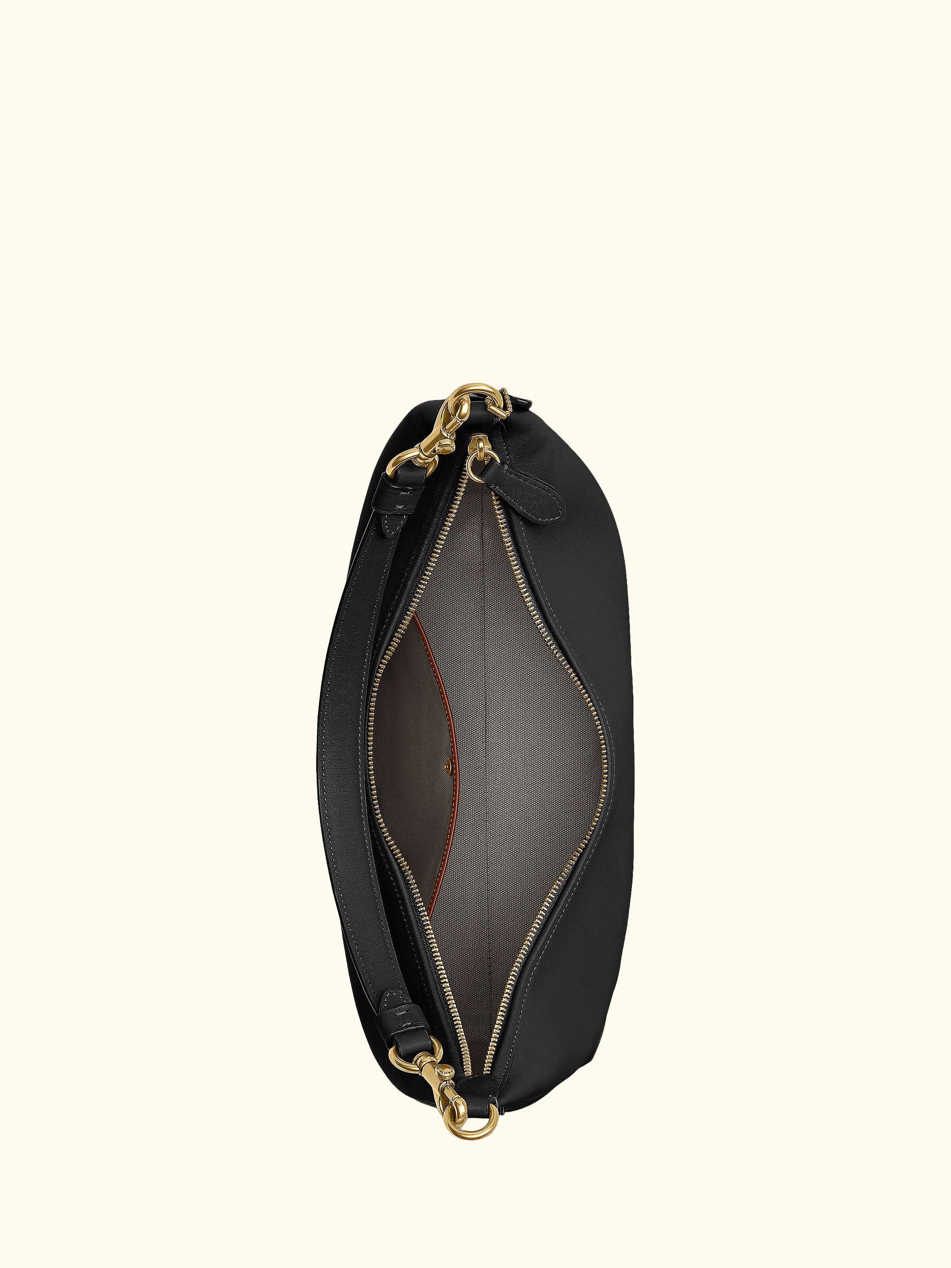 Juliet 38 Leather Shoulder Bag, Black