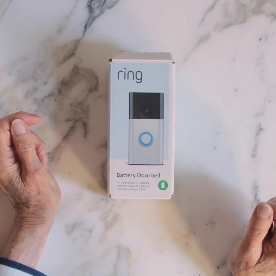 Battery Video Doorbell, Satin Nickel, with Chime (2nd Generation)