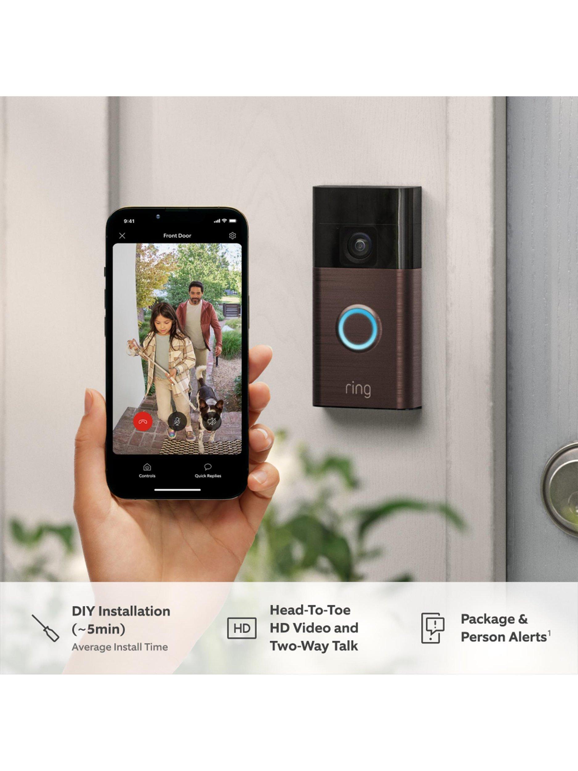 Battery Video Doorbell, Venetian Bronze