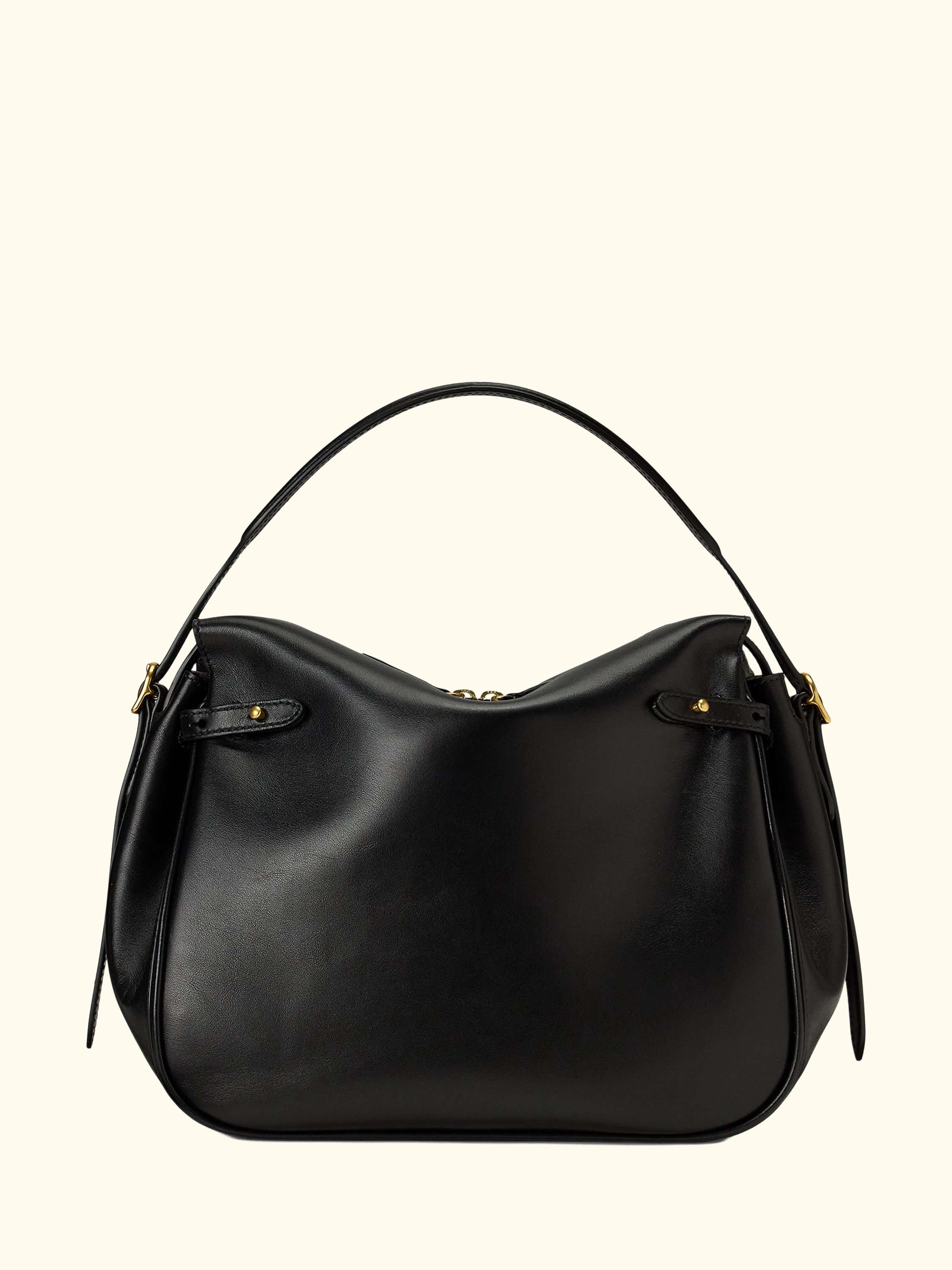 Polo Ralph Lauren Polo ID Leather Satchel, Black