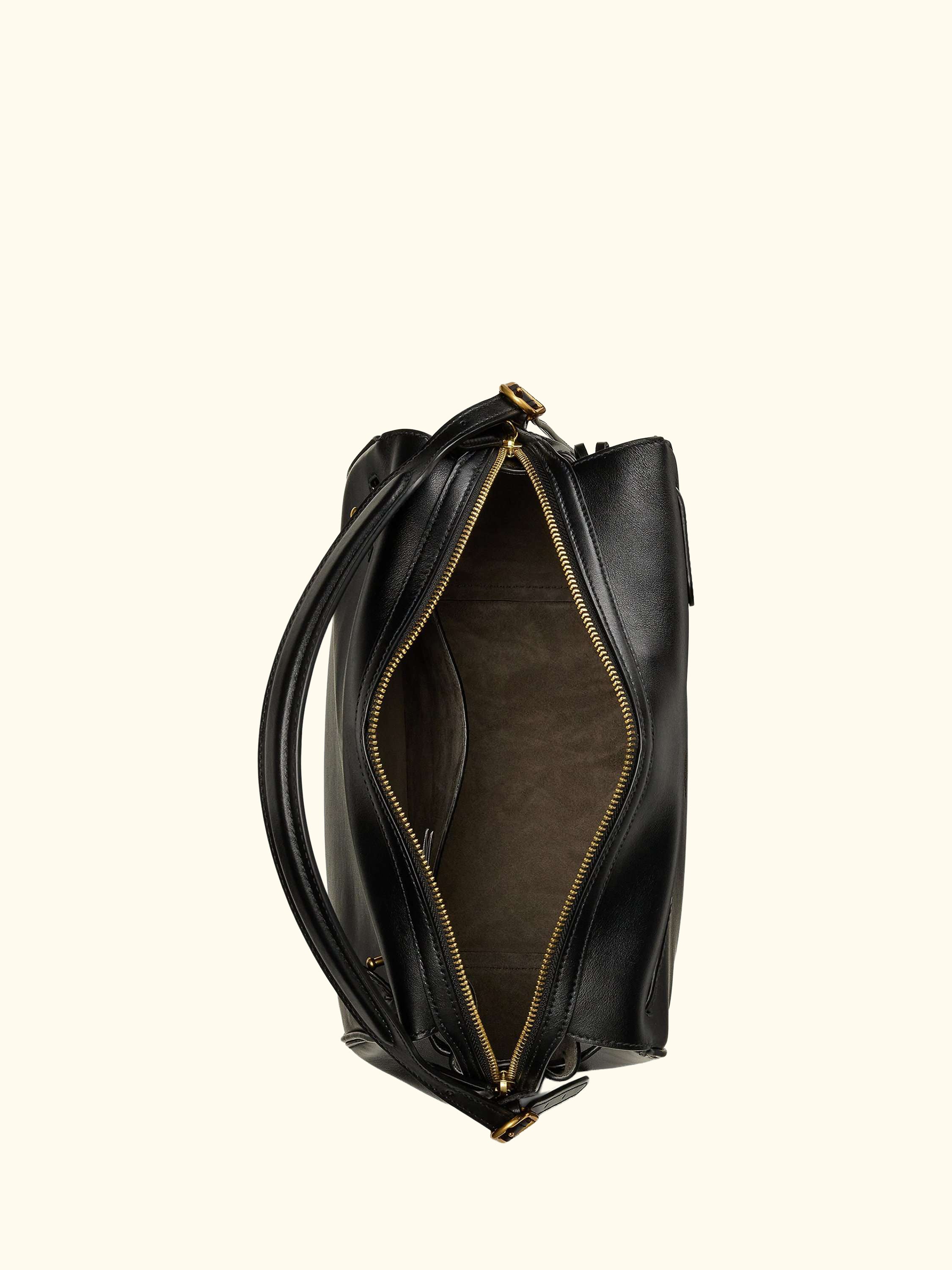 Polo Ralph Lauren Polo ID Leather Satchel, Black