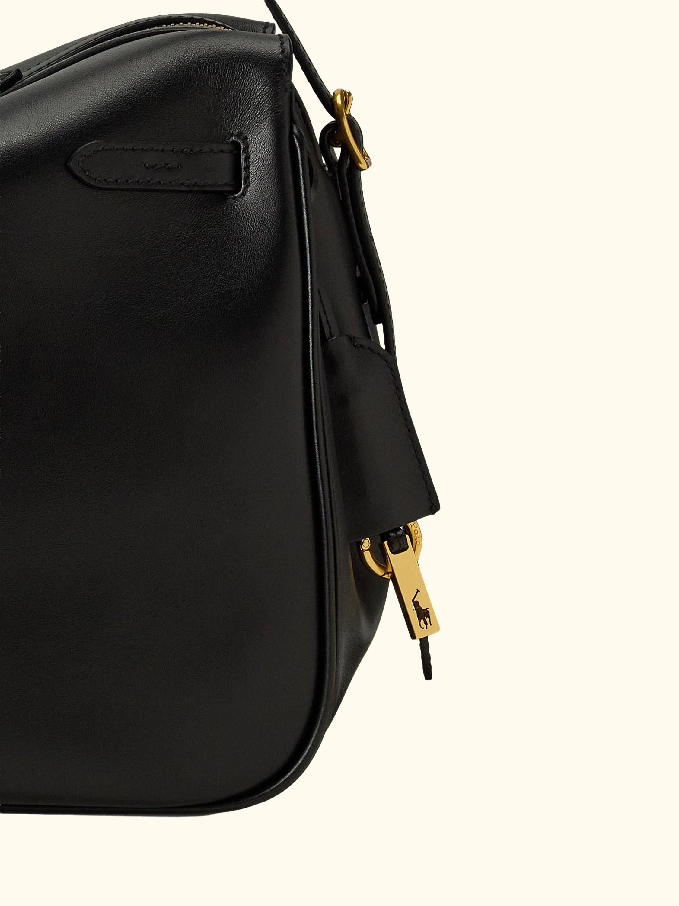 Polo Ralph Lauren Polo ID Leather Satchel, Black