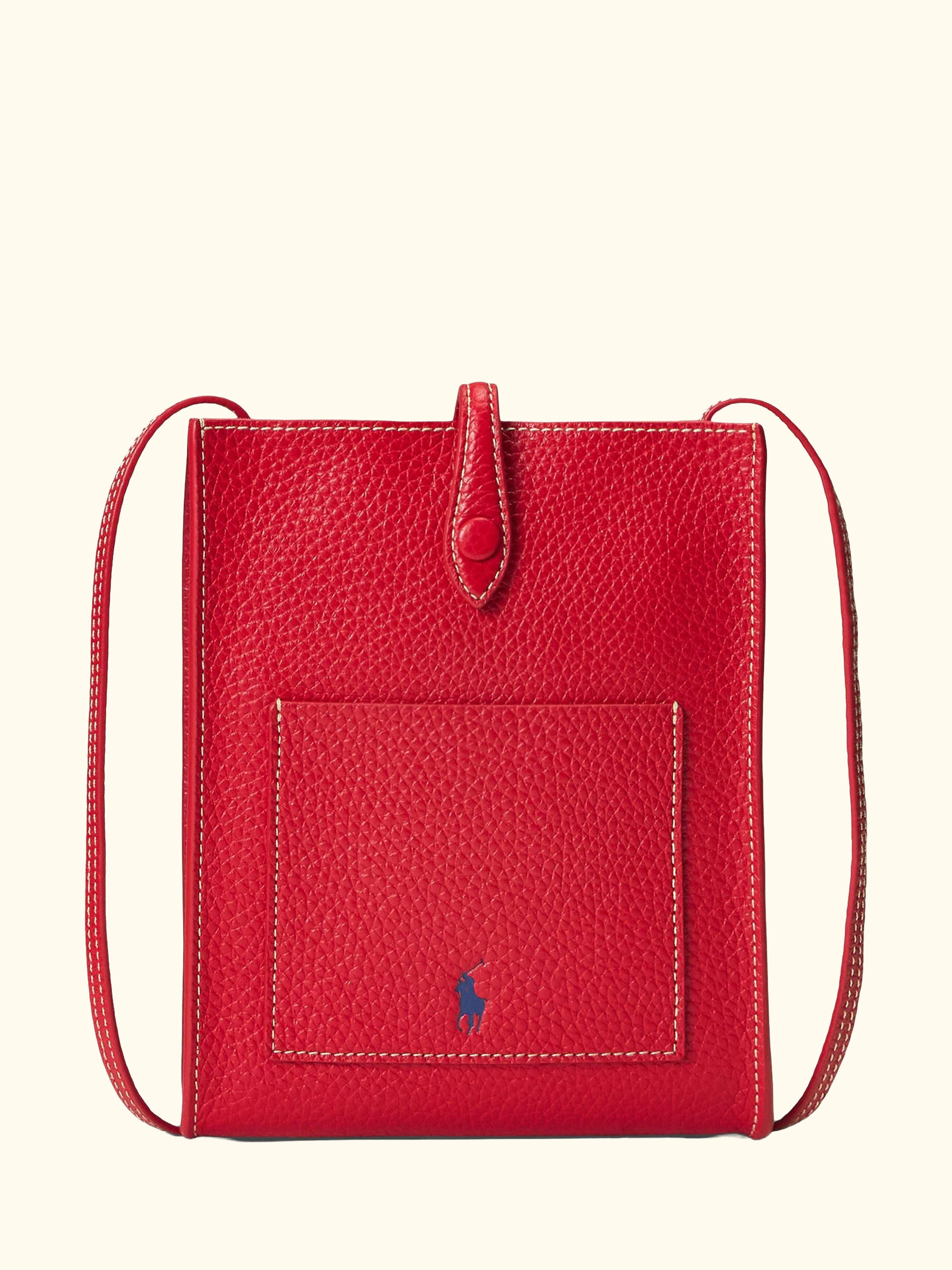 Polo Ralph Lauren Leather Pocket Crossbody Bag