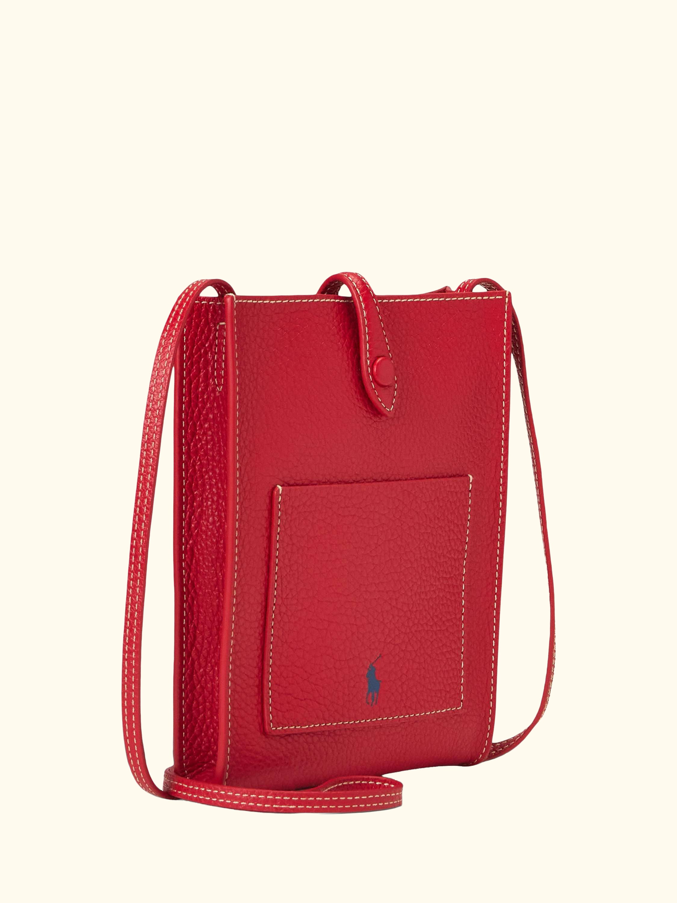 Polo Ralph Lauren Leather Pocket Crossbody Bag